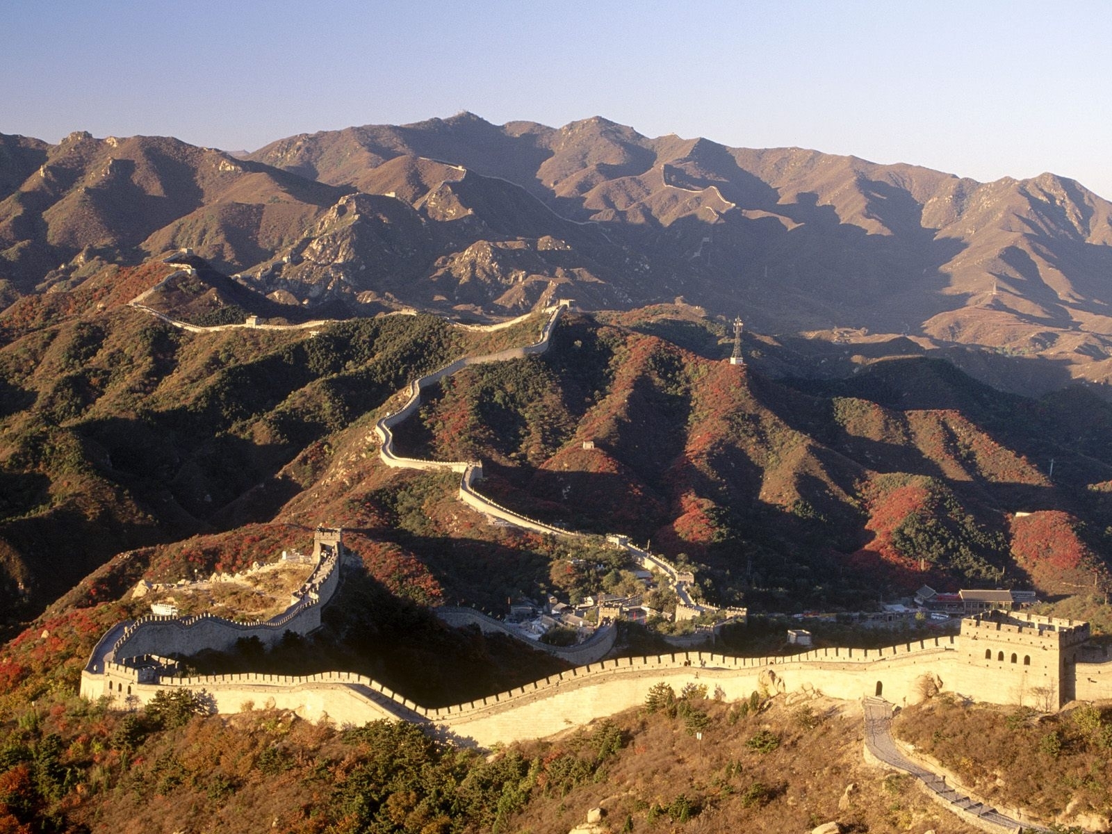 Descarga gratuita de fondo de pantalla para móvil de Montañas, Gran Muralla China, Paisaje, Arquitectura.