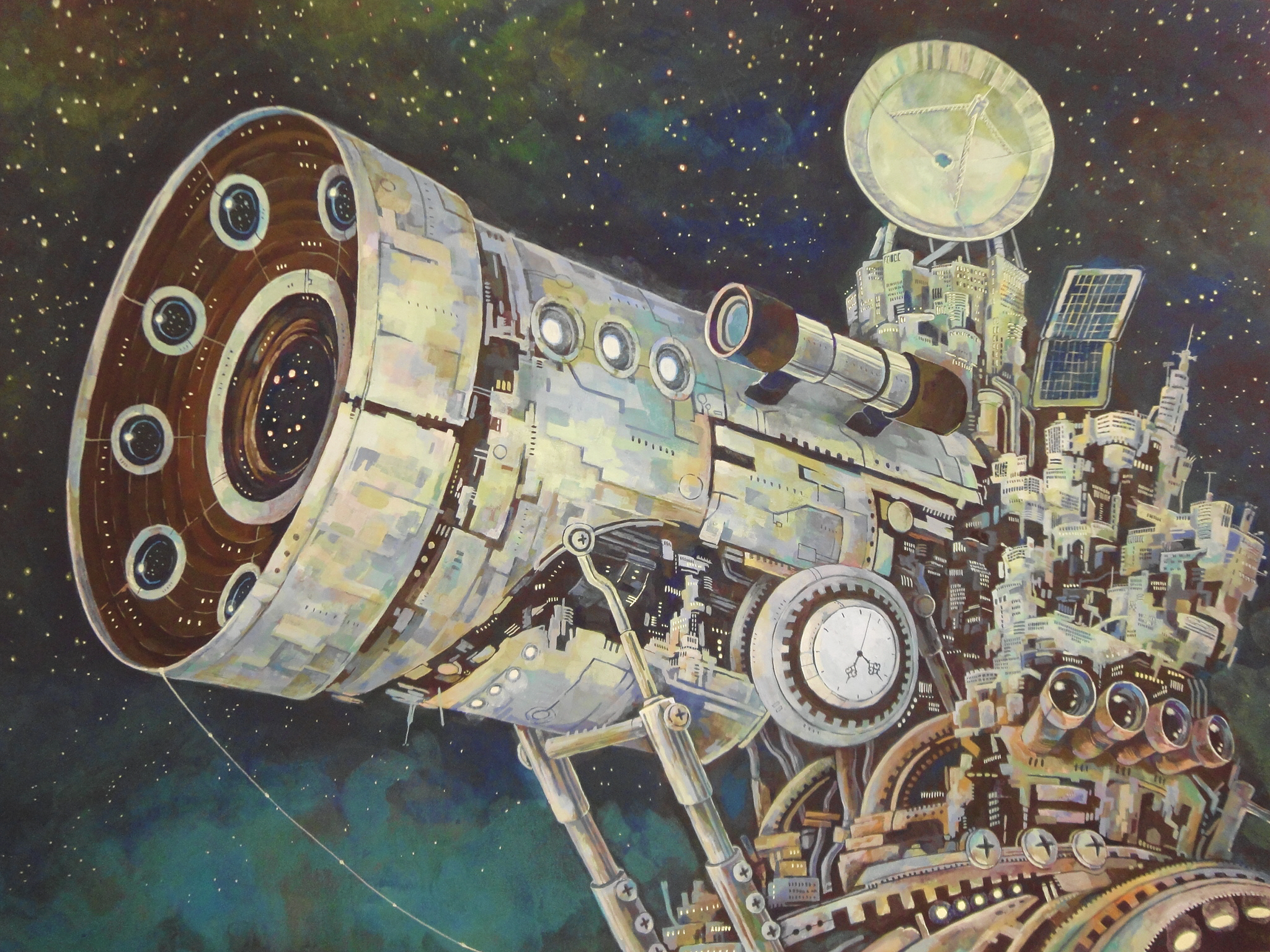 Handy-Wallpaper Science Fiction, Teleskop kostenlos herunterladen.