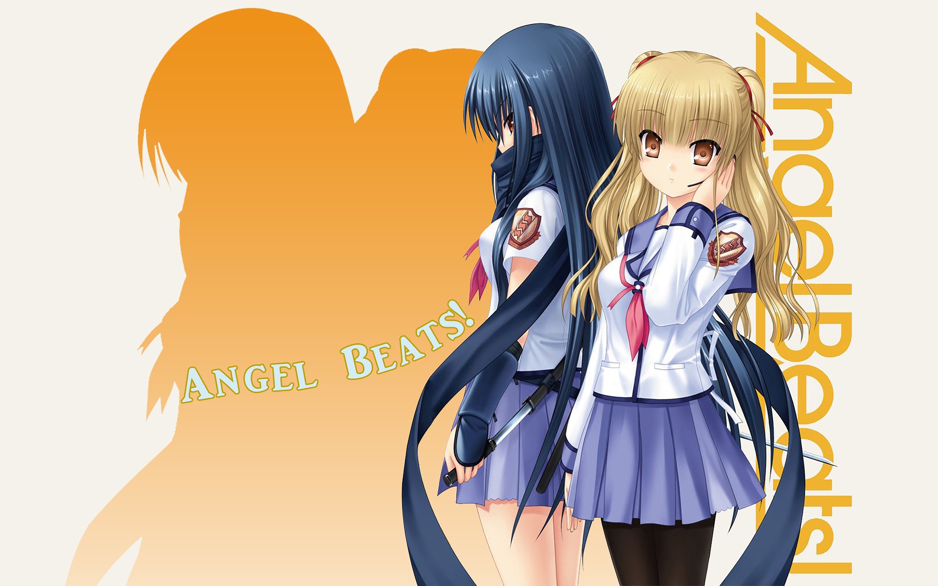anime, angel beats!, eri shiina, yusa (angel beats!)