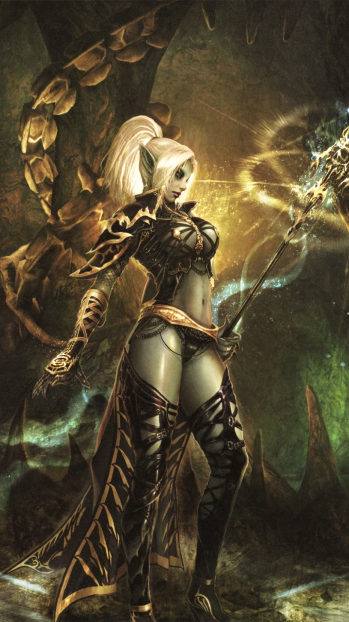 Download mobile wallpaper Video Game, Dark Elf, Lineage for free.
