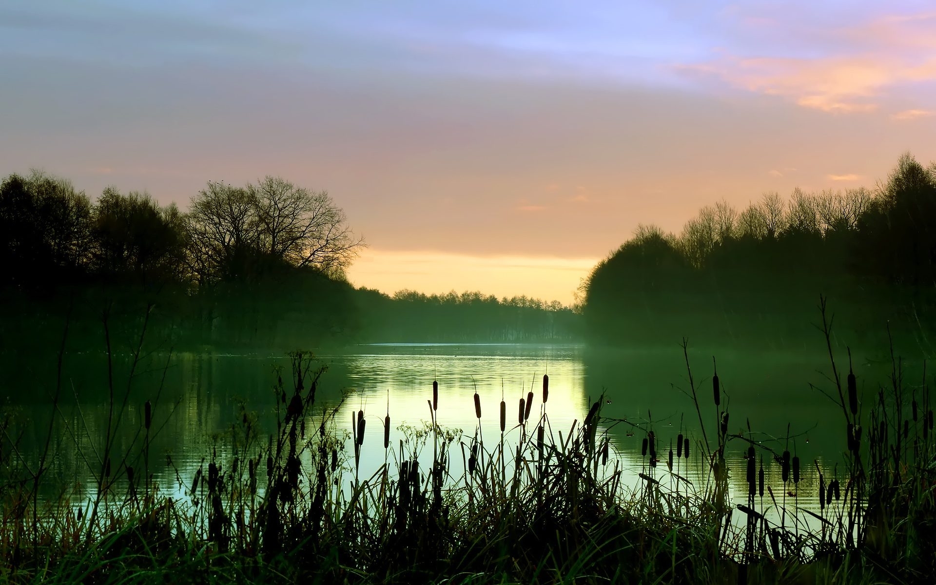 Laden Sie das Landschaft, Sunset, Flüsse-Bild kostenlos auf Ihren PC-Desktop herunter
