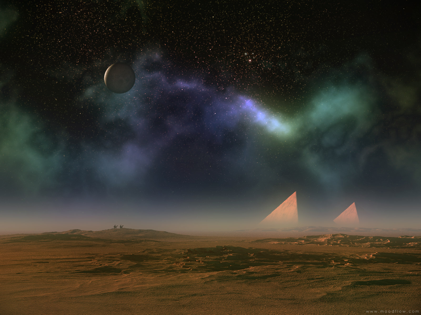 Handy-Wallpaper Landschaft, Science Fiction kostenlos herunterladen.