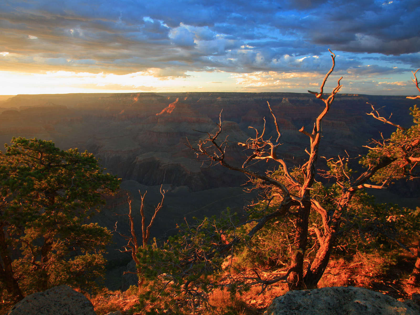 earth, landscape, canyon, scenic, sunset