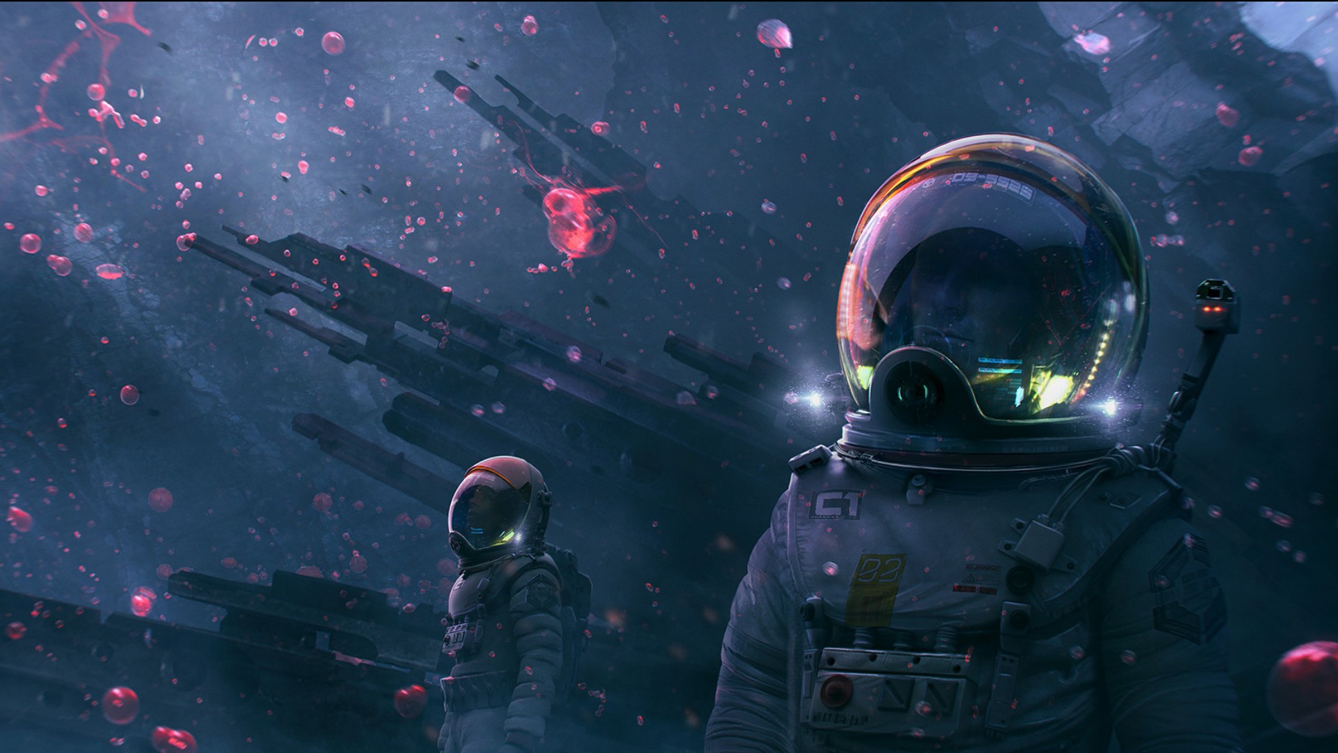 Téléchargez des papiers peints mobile Science Fiction, Astronaute gratuitement.