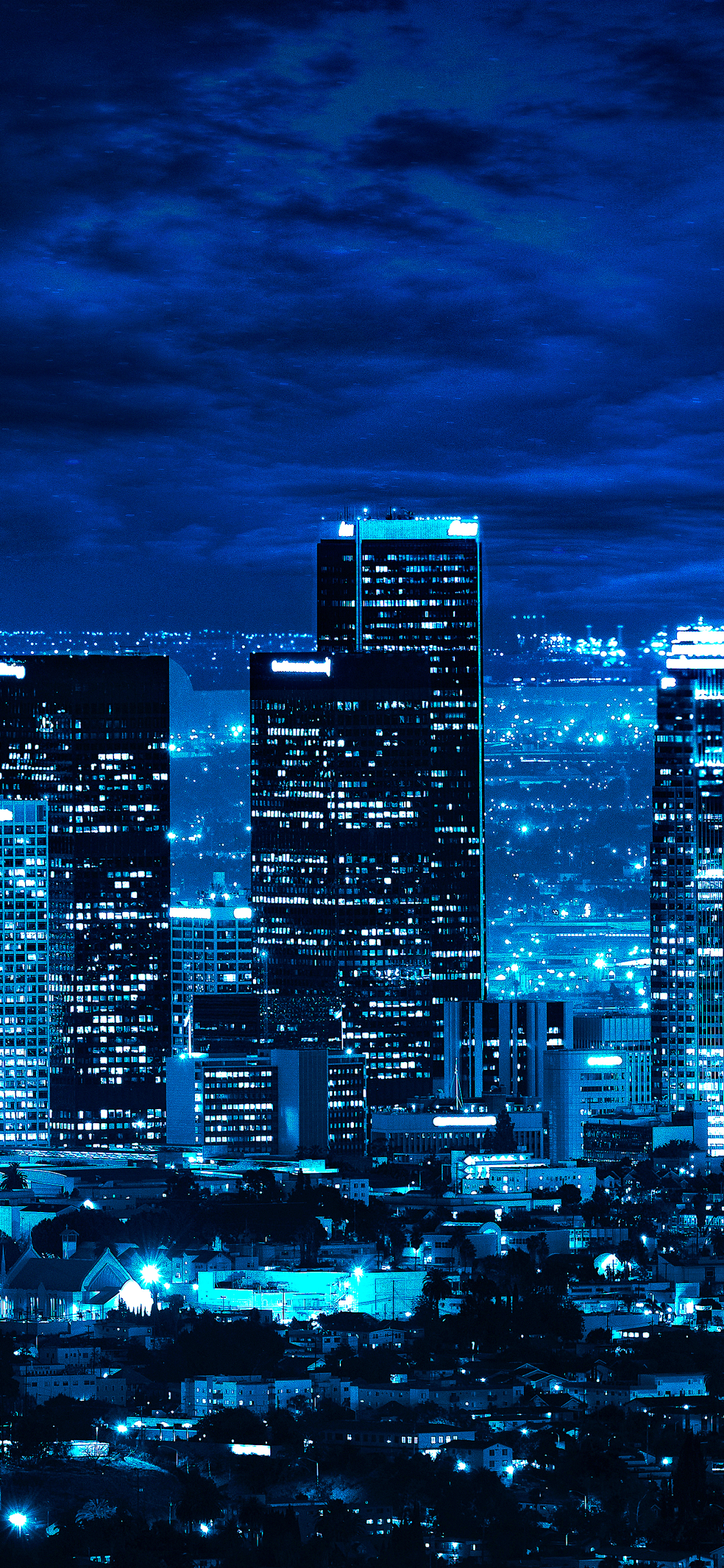 Download mobile wallpaper Cities, Night, Usa, Skyscraper, Cityscape, Los Angeles, Skyline, Man Made for free.