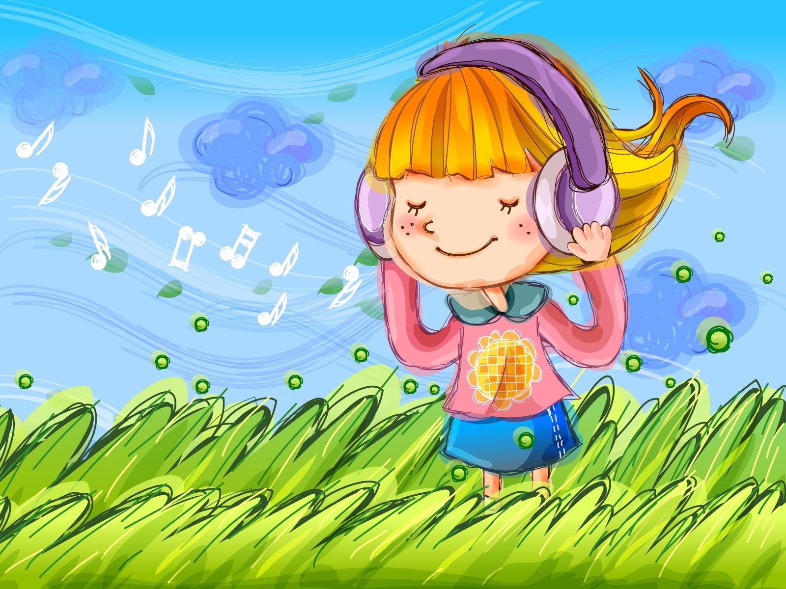 children, music, pictures wallpapers for tablet