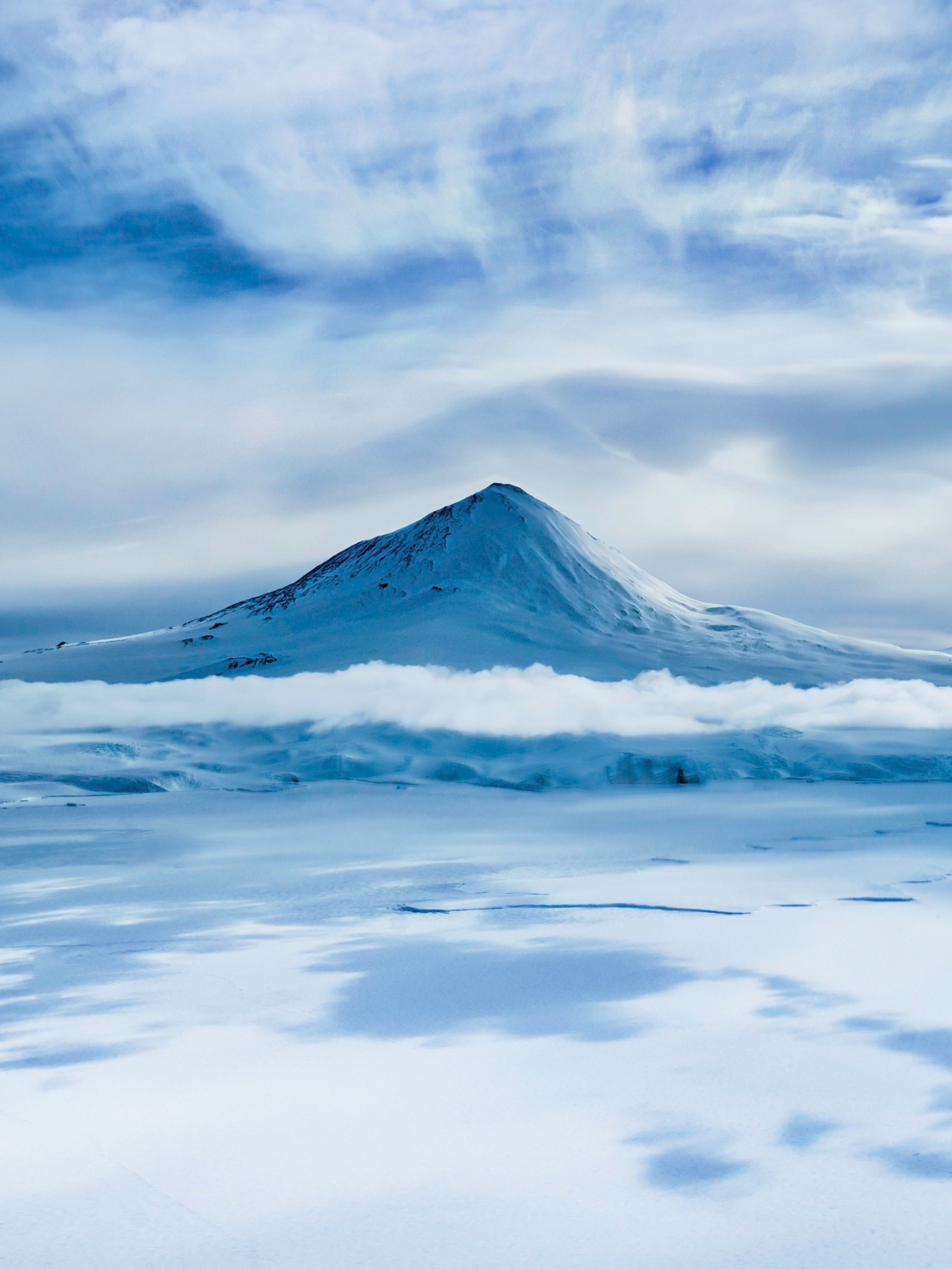 Download mobile wallpaper Mountains, Mountain, Earth, Antarctica, Mount Erebus for free.