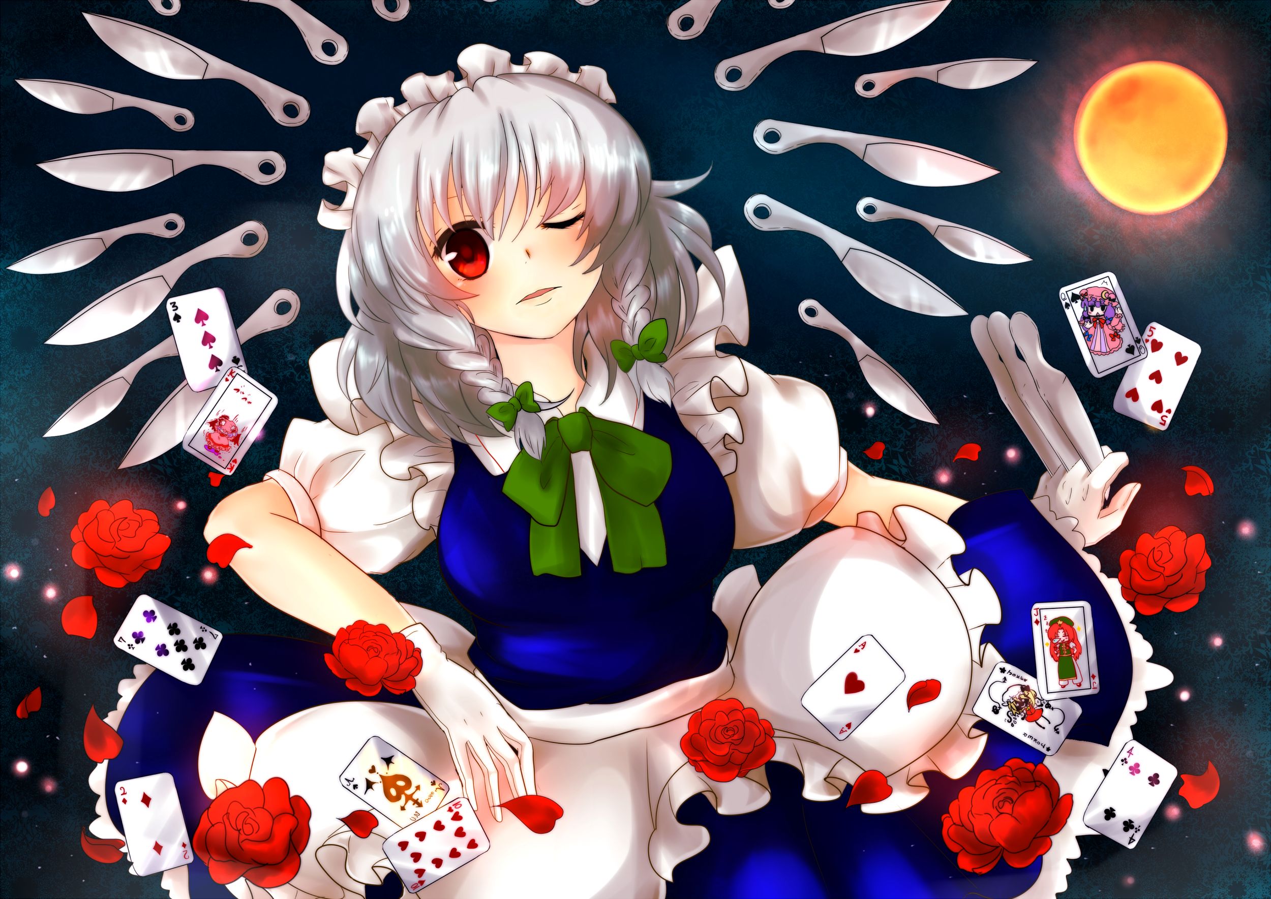 Descarga gratis la imagen Animado, Touhou, Sakuya Izayoi en el escritorio de tu PC