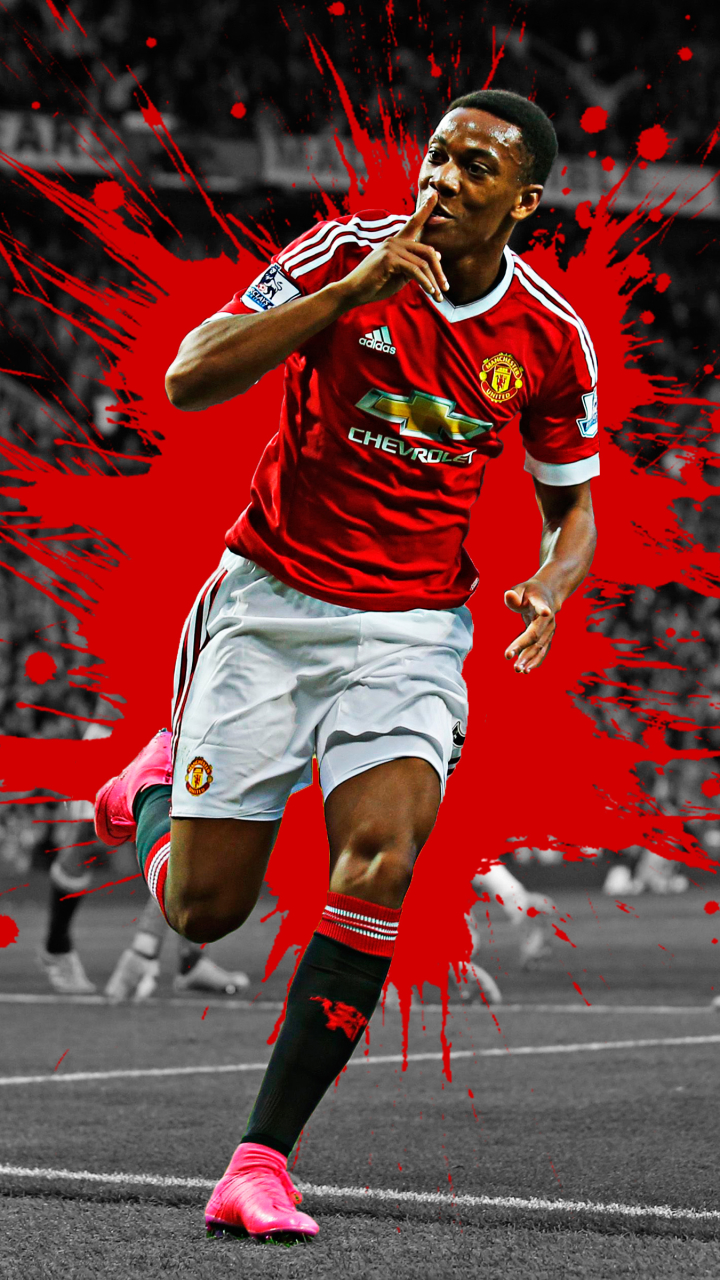 Download mobile wallpaper Sports, Soccer, French, Manchester United F C, Anthony Martial for free.