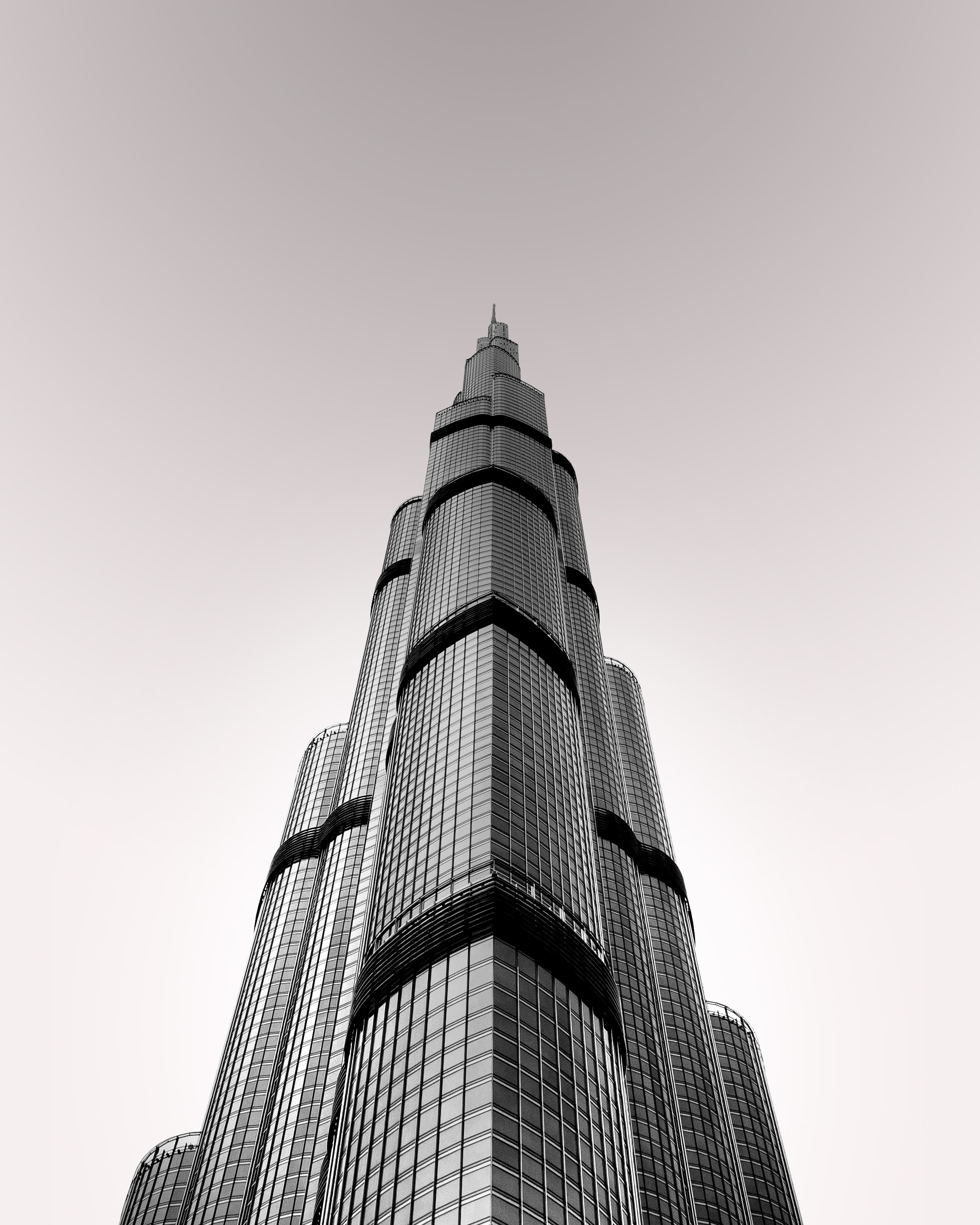 architecture, tower, building, skyscraper, minimalism, grey 4K Ultra