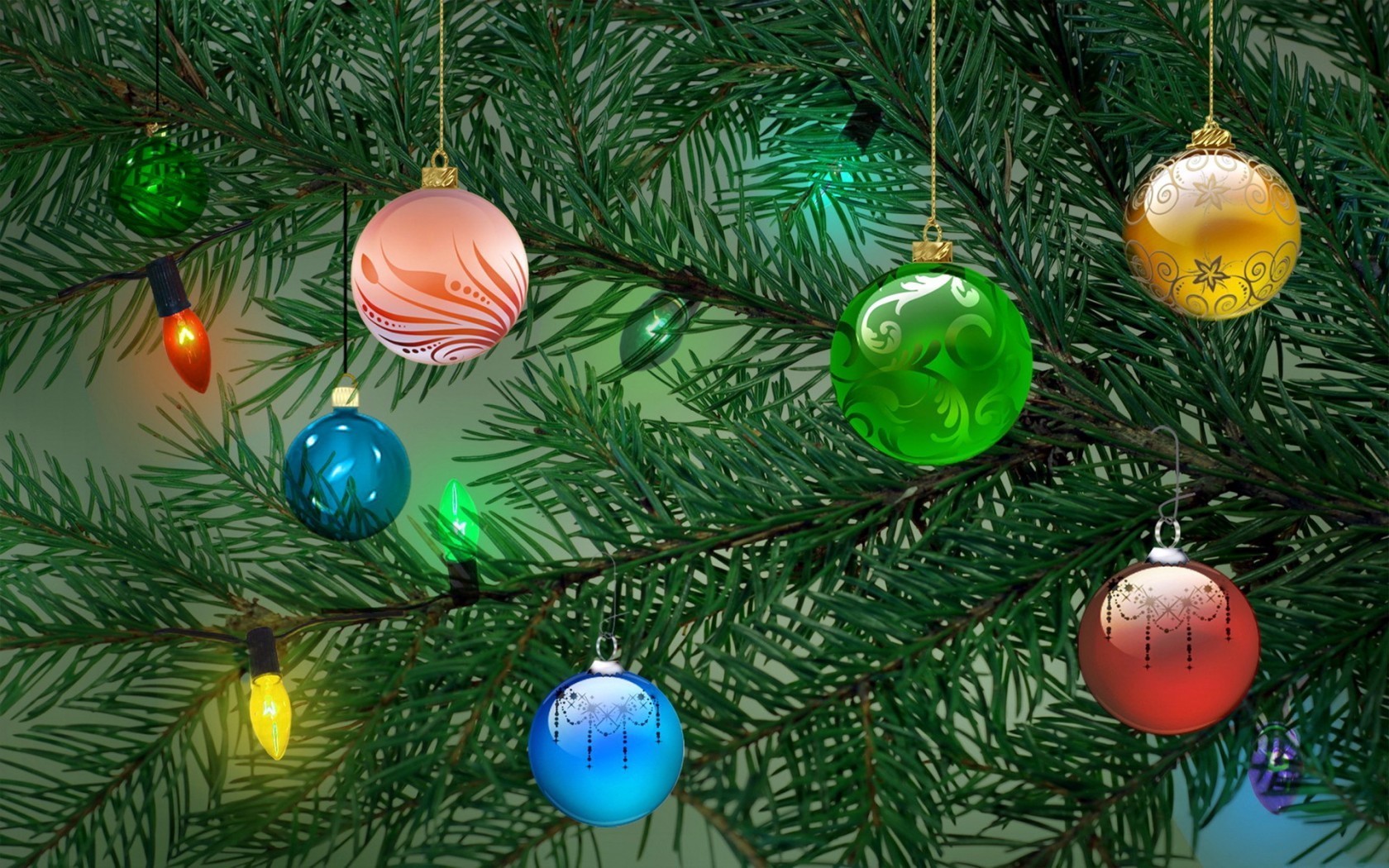 Free download wallpaper Plants, Fir Trees, New Year on your PC desktop