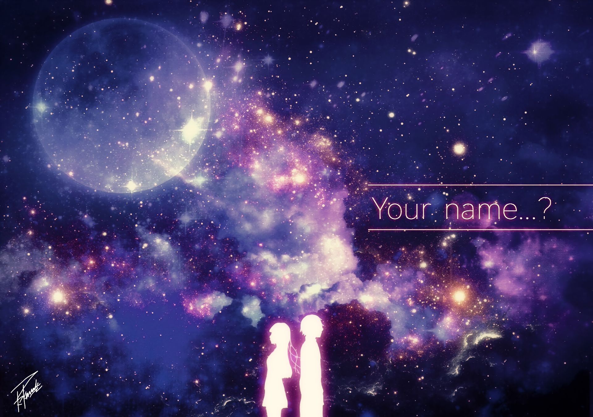 anime, your name, kimi no na wa, mitsuha miyamizu, taki tachibana phone wallpaper