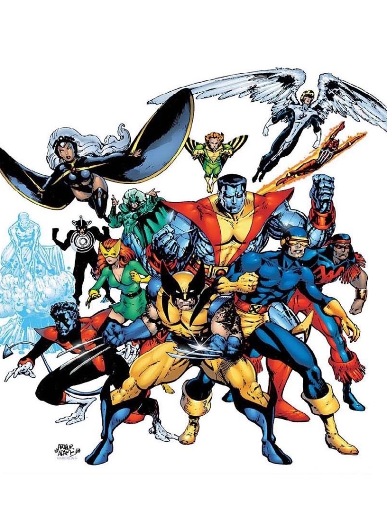 Download mobile wallpaper X Men, Angel, Wolverine, Comics, Cyclops (Marvel Comics), Nightcrawler (Marvel Comics), Colossus for free.