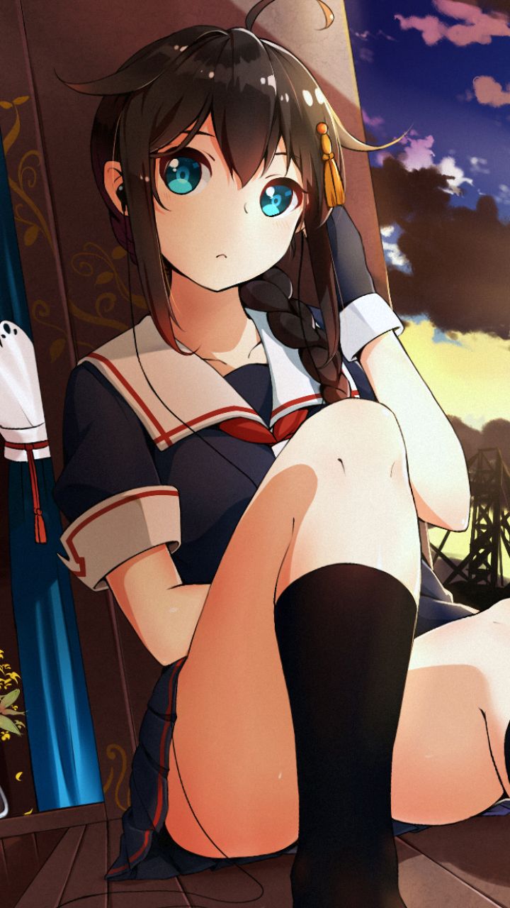 Descarga gratuita de fondo de pantalla para móvil de Animado, Colección Kantai, Shigure (Kancolle).