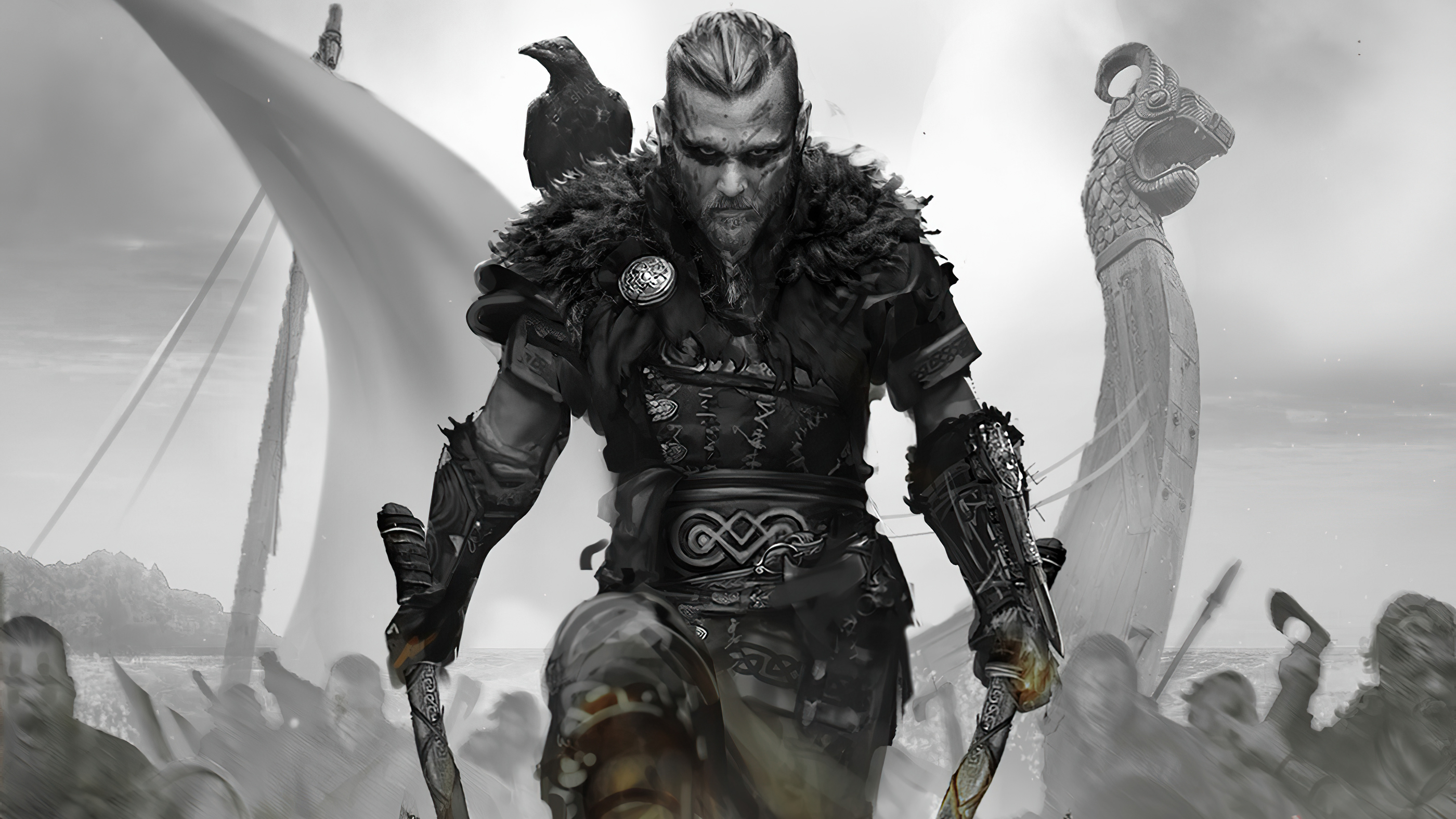 Laden Sie das Krieger, Computerspiele, Assassin's Creed, Überzeugung Eines Attentäters, Vikinger, Assassin's Creed Valhalla-Bild kostenlos auf Ihren PC-Desktop herunter