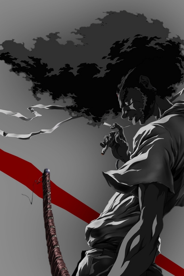 Descarga gratuita de fondo de pantalla para móvil de Samurai, Samurái, Animado, Afro Samurai.