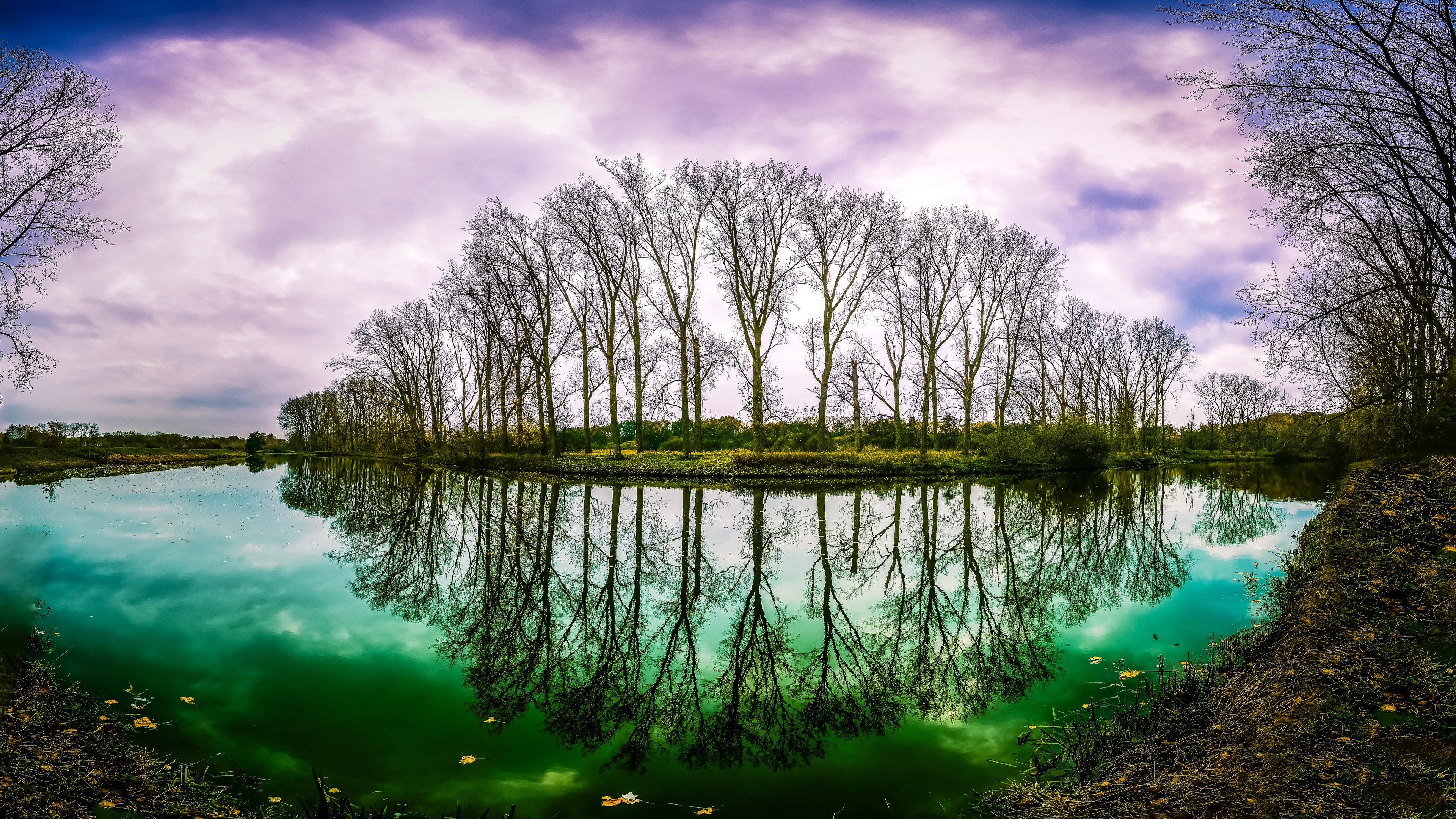 Baixe gratuitamente a imagem Natureza, Outono, Rio, Nuvem, Terra/natureza, Reflecção na área de trabalho do seu PC