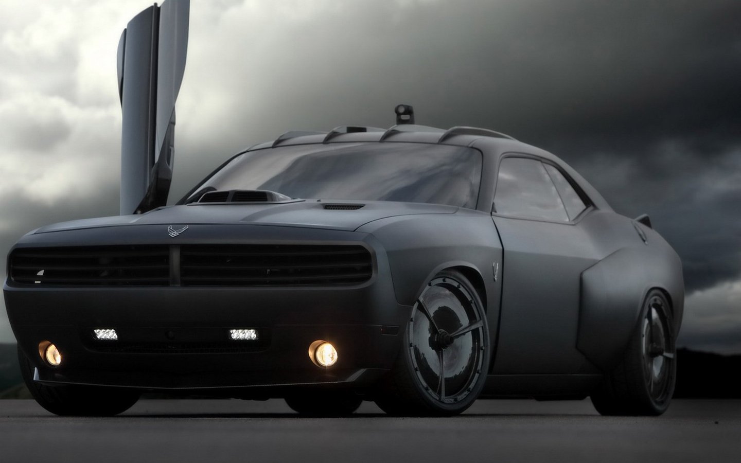 Laden Sie Dodge Challenger Dampf HD-Desktop-Hintergründe herunter