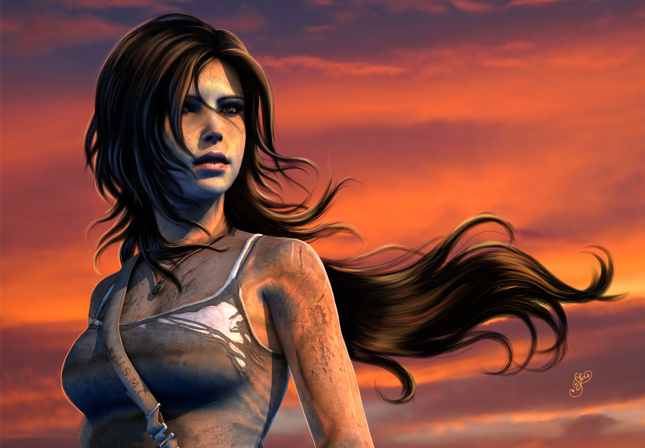 Handy-Wallpaper Tomb Raider, Computerspiele, Lange Haare, Braune Haare, Lara Croft, Grabräuber (2013) kostenlos herunterladen.