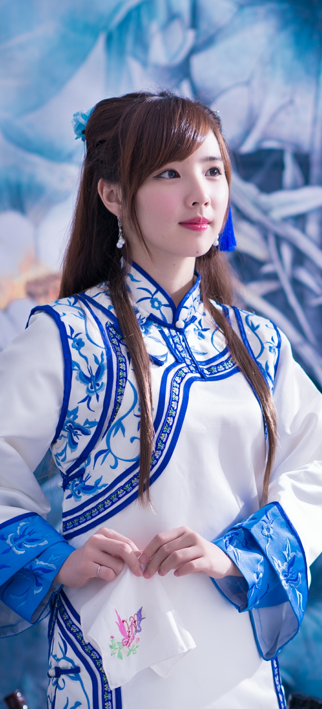 Handy-Wallpaper Modell, Frauen, Asiatisch, Asiatinnen, Taiwanese, Traditionelles Kostüm, Yu Chen Zheng kostenlos herunterladen.
