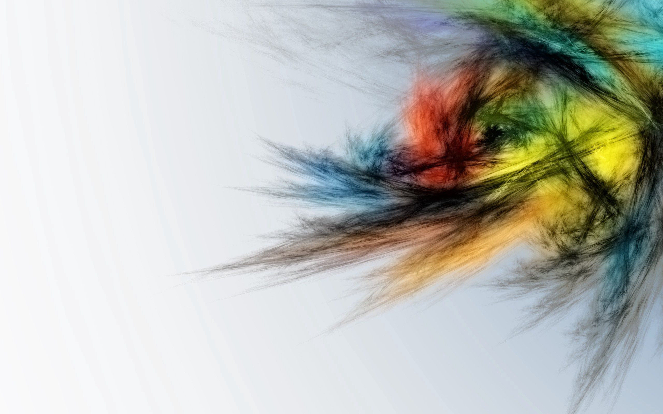 multicolored, background, brush, abstract, feather, motley, lines