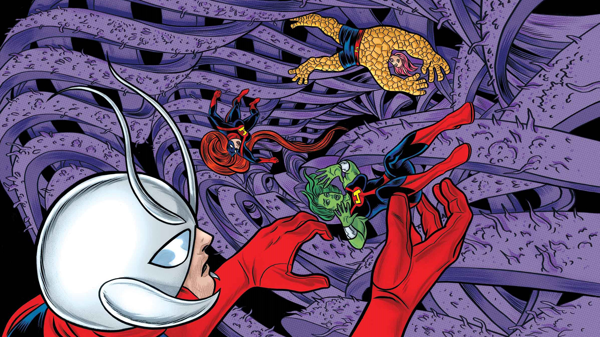 600371 скачать обои комиксы, человек муравей, медуза (marvel comics), женщина халк, вещь (marvel comics) - заставки и картинки бесплатно