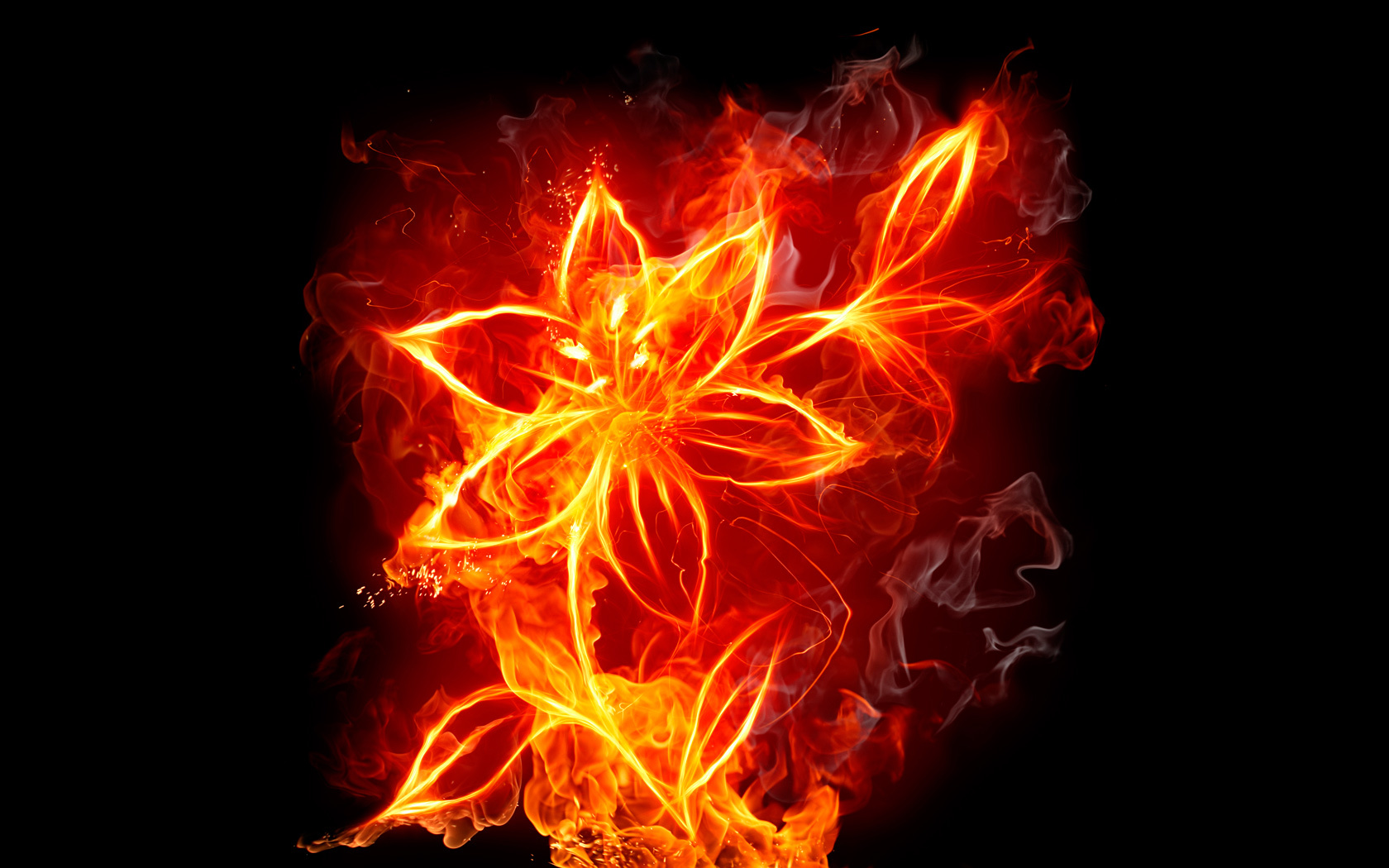 Free download wallpaper Flowers, Background, Art, Fire, Pictures on your PC desktop