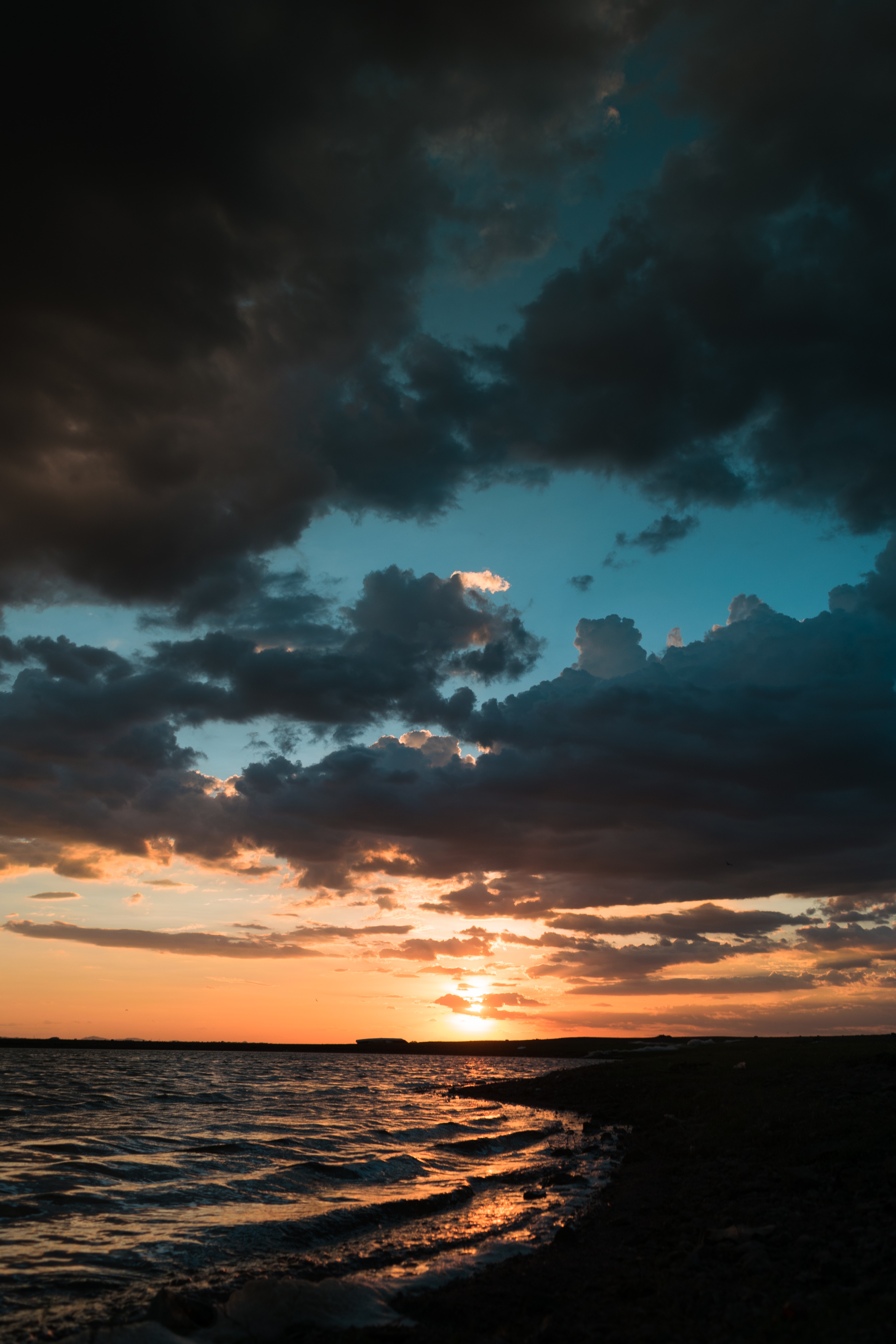 Laden Sie das Sunset, Dämmerung, Twilight, Küste, Dunkel, Sea-Bild kostenlos auf Ihren PC-Desktop herunter