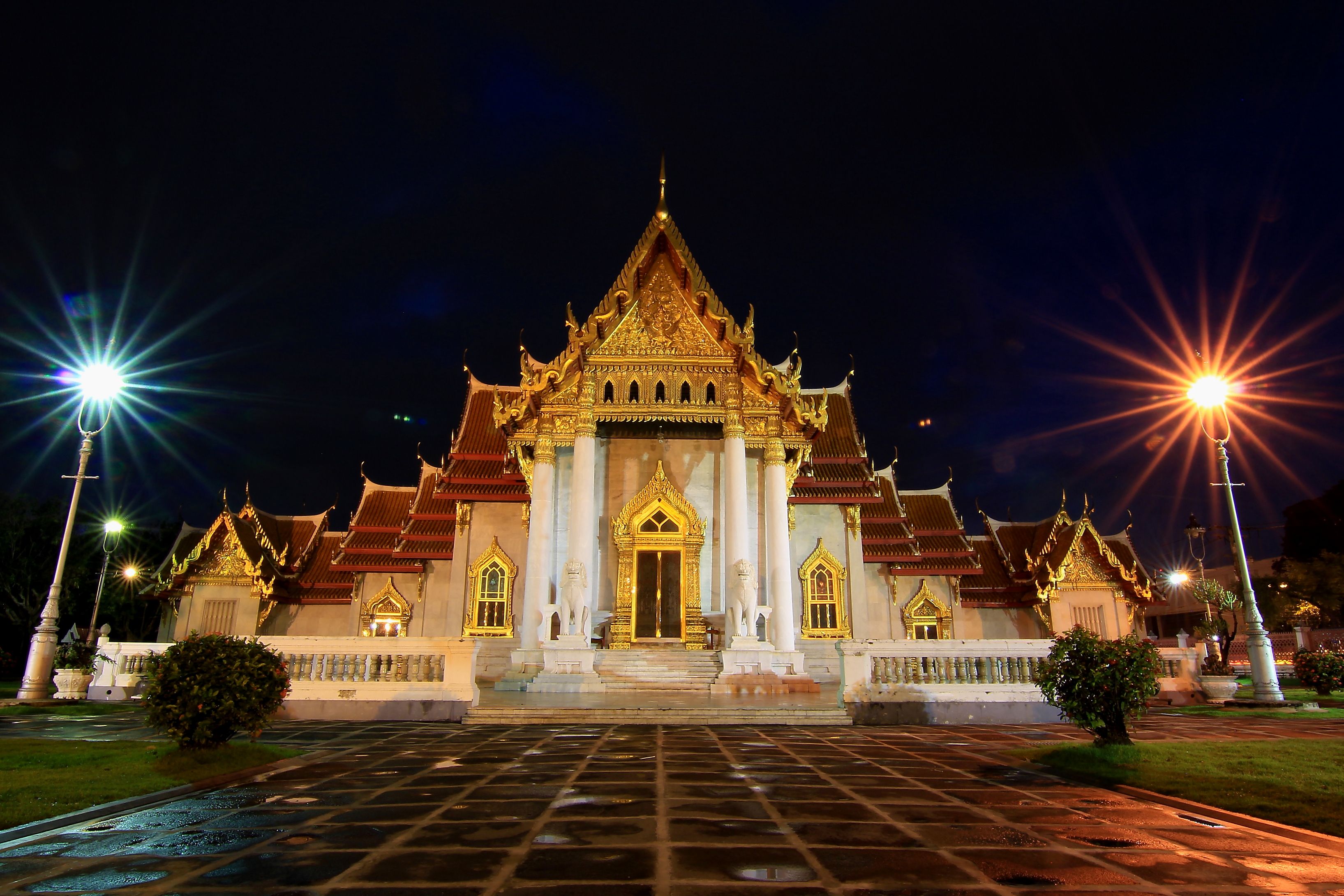 372092 завантажити шпалери релігійний, ват бенчамабофіт, бангкок, буддійський, мармуровий храм, таїланд, храми - заставки і картинки безкоштовно