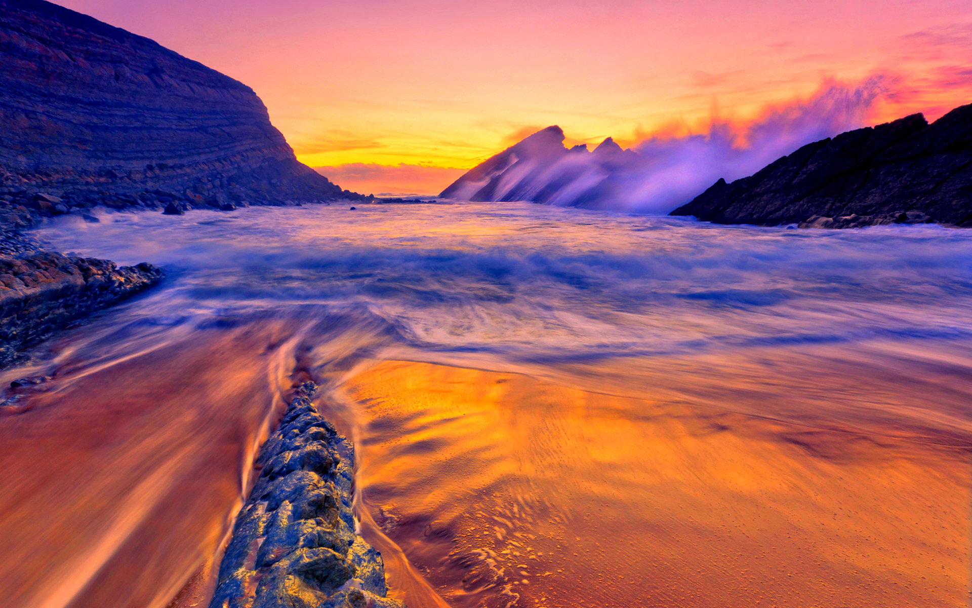 Téléchargez gratuitement l'image Eau, Océan, Couleurs, Terre/nature sur le bureau de votre PC