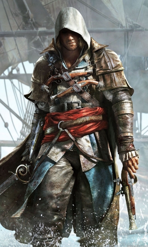 Baixar papel de parede para celular de Videogame, Assassin's Creed, Assassin's Creed Iv: Black Flag, Edward Kenway gratuito.
