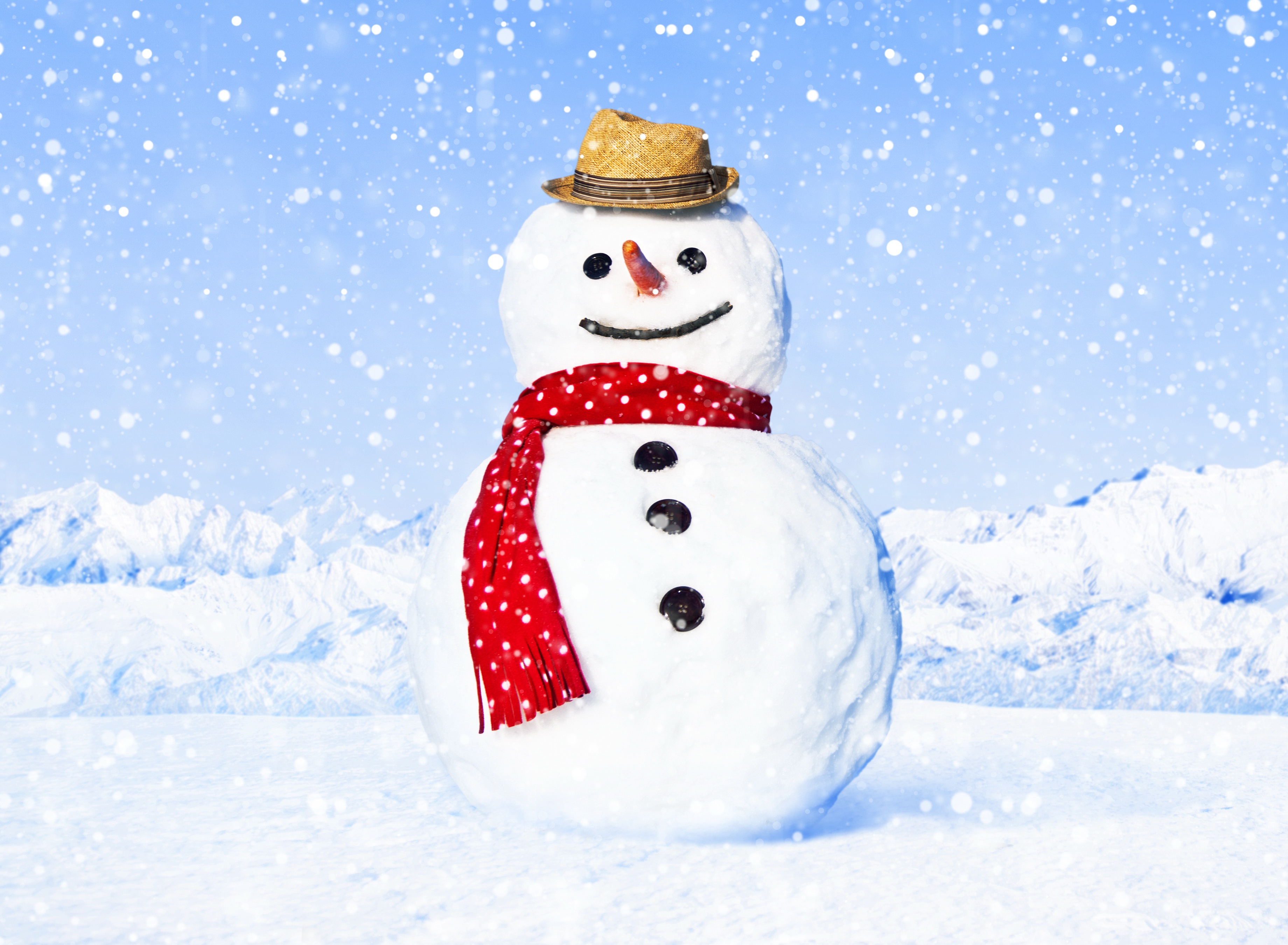 Download mobile wallpaper Winter, Snow, Snowman, Artistic for free.