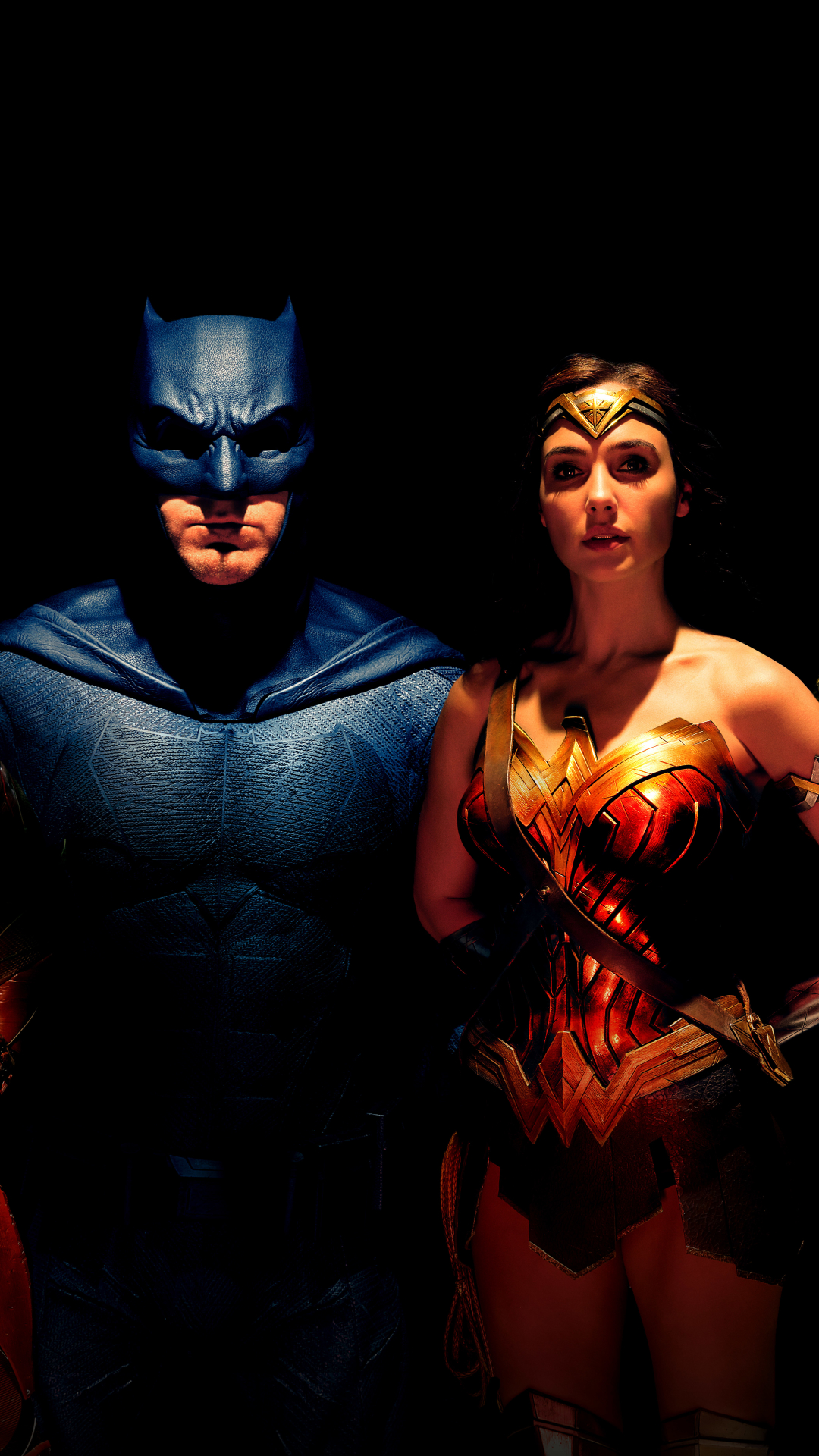 Handy-Wallpaper Batman, Filme, Wonderwoman, Gerechtigkeitsliga, Gal Gadot, Ben Affleck, Justice League, Wunderfrau kostenlos herunterladen.