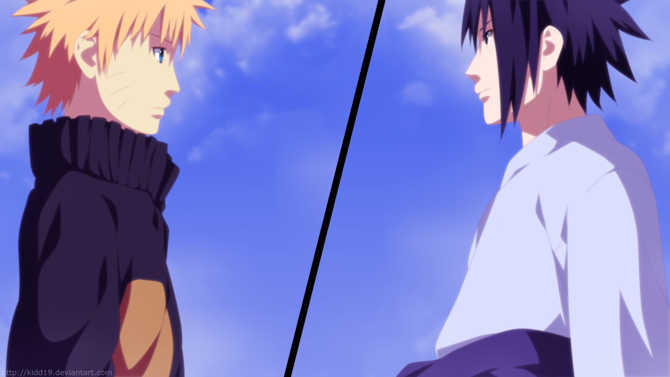 Baixar papel de parede para celular de Anime, Naruto, Sasuke Uchiha, Naruto Uzumaki gratuito.