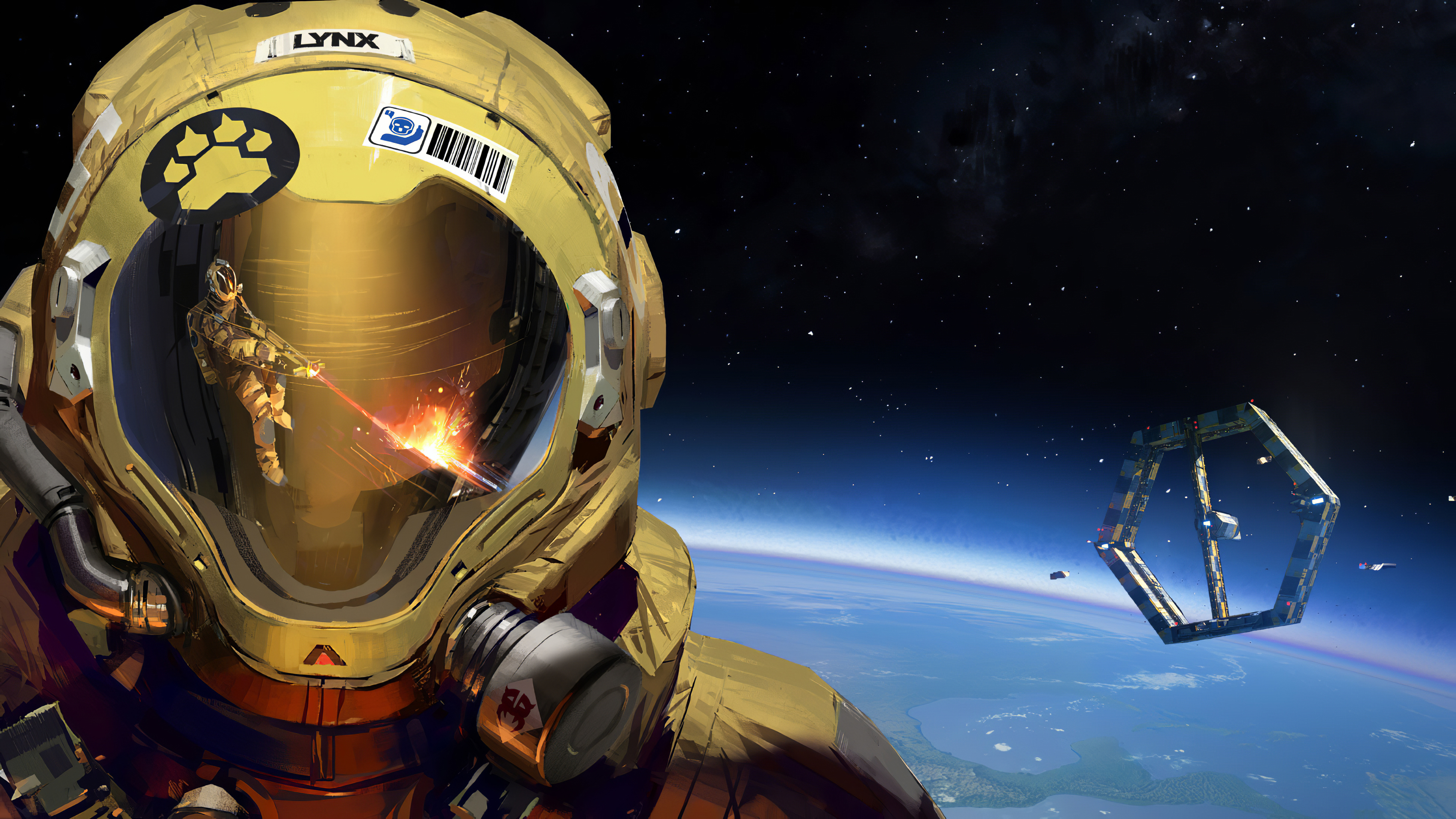 Free download wallpaper Space, Astronaut, Space Station, Video Game, Hardspace: Shipbreaker on your PC desktop