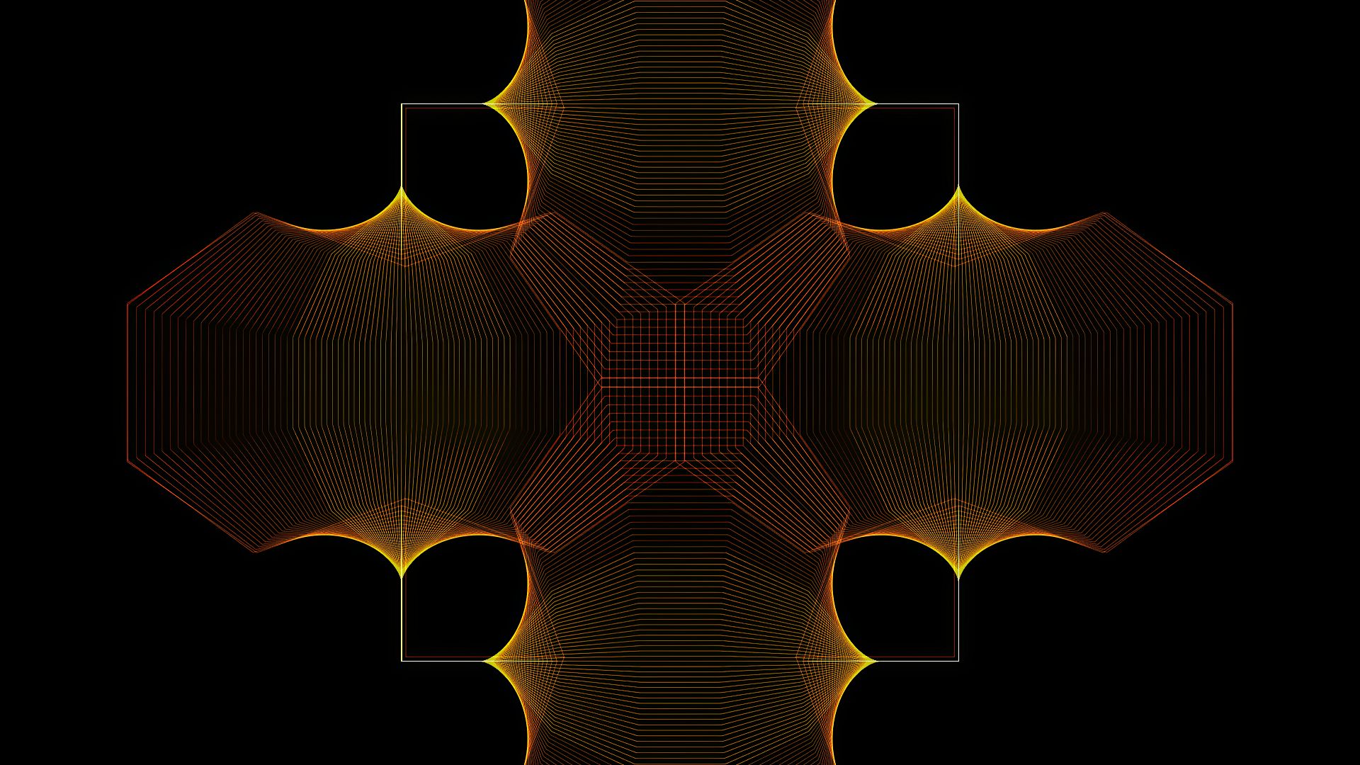 Download mobile wallpaper Abstract, Pattern, Fractal, Orange (Color) for free.