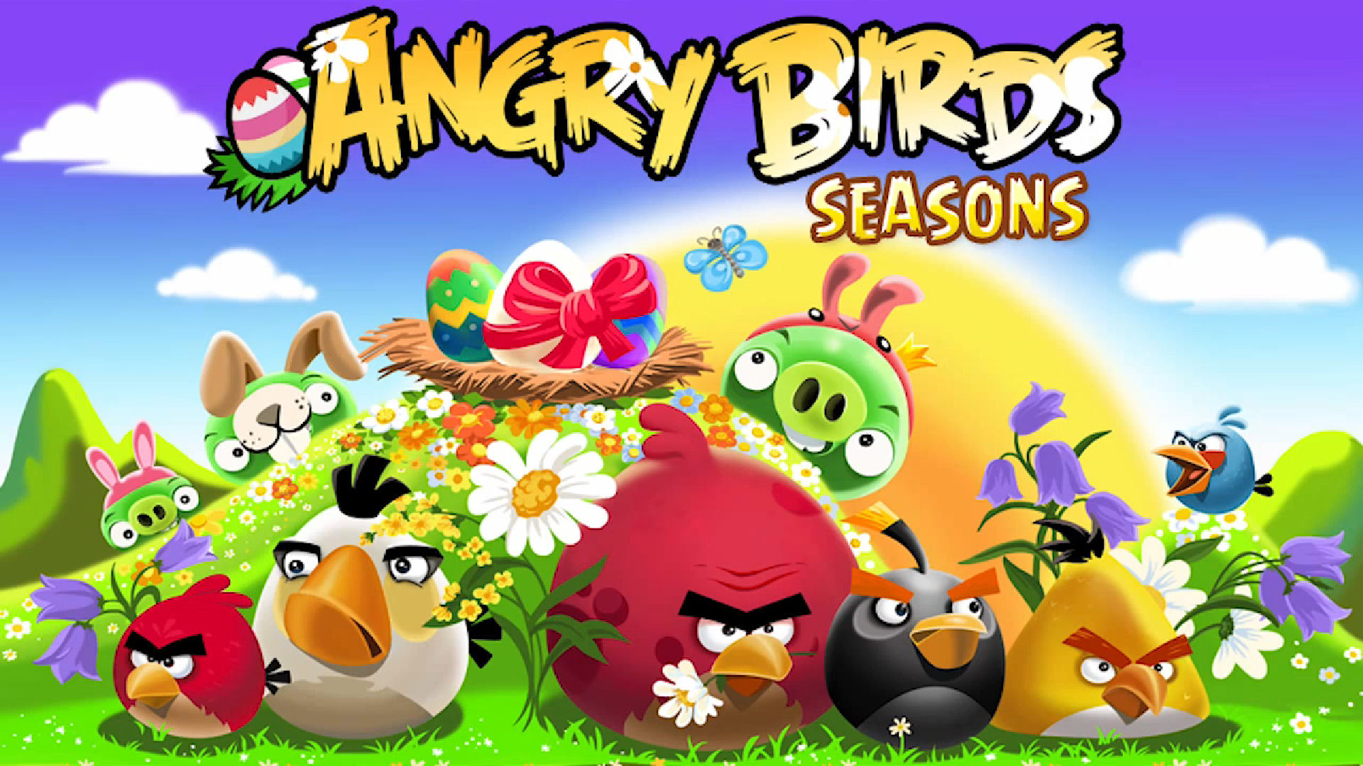 Baixar papel de parede para celular de Videogame, Angry Birds Seasons gratuito.