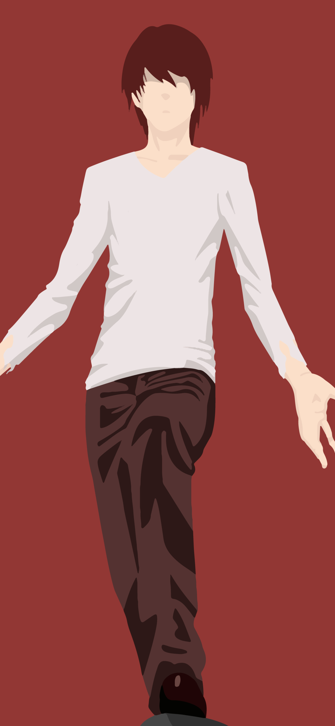 Download mobile wallpaper Anime, Death Note, Brown Hair, Minimalist, Light Yagami, Kira (Death Note) for free.
