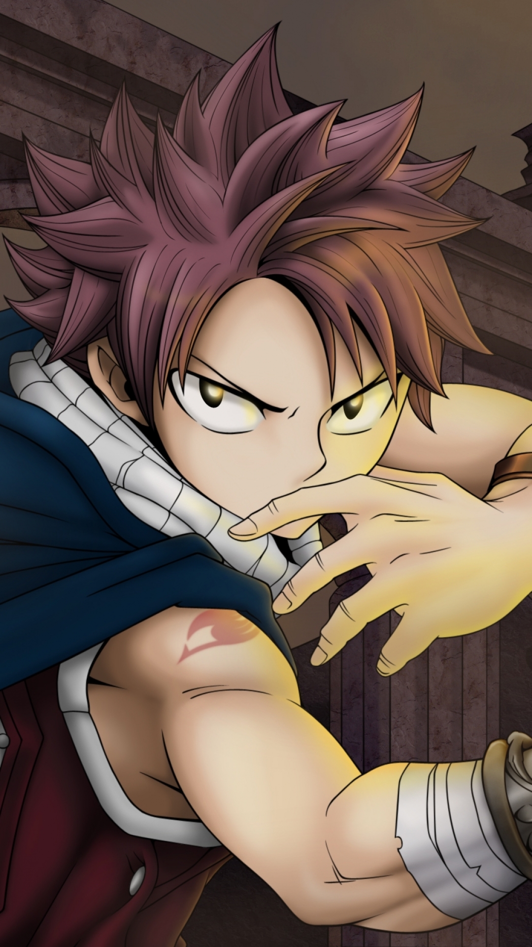 Download mobile wallpaper Anime, Fire, Fairy Tail, Natsu Dragneel for free.