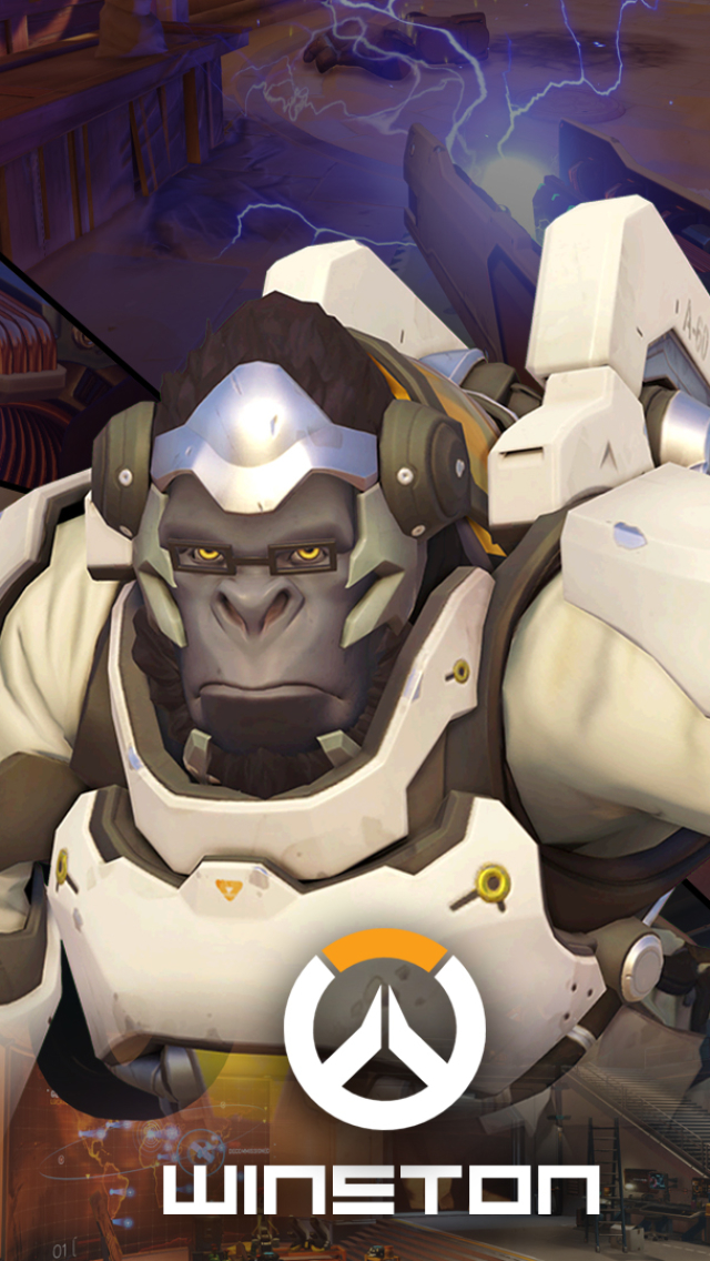 Download mobile wallpaper Overwatch, Video Game, Winston (Overwatch) for free.