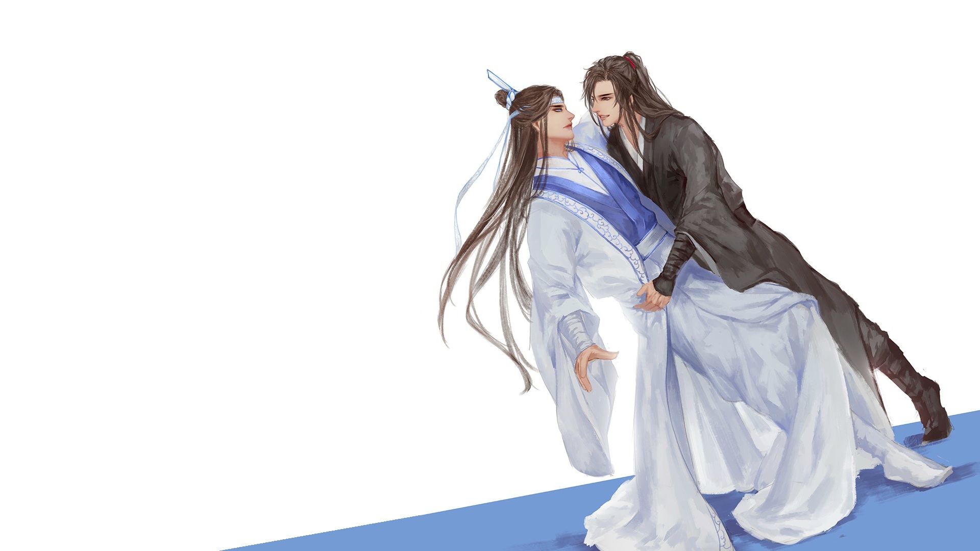 Laden Sie das Animes, Lanzhan, Wei Yin, Lan Wangji, Wei Wuxian, Mo Dao Zu Shi-Bild kostenlos auf Ihren PC-Desktop herunter