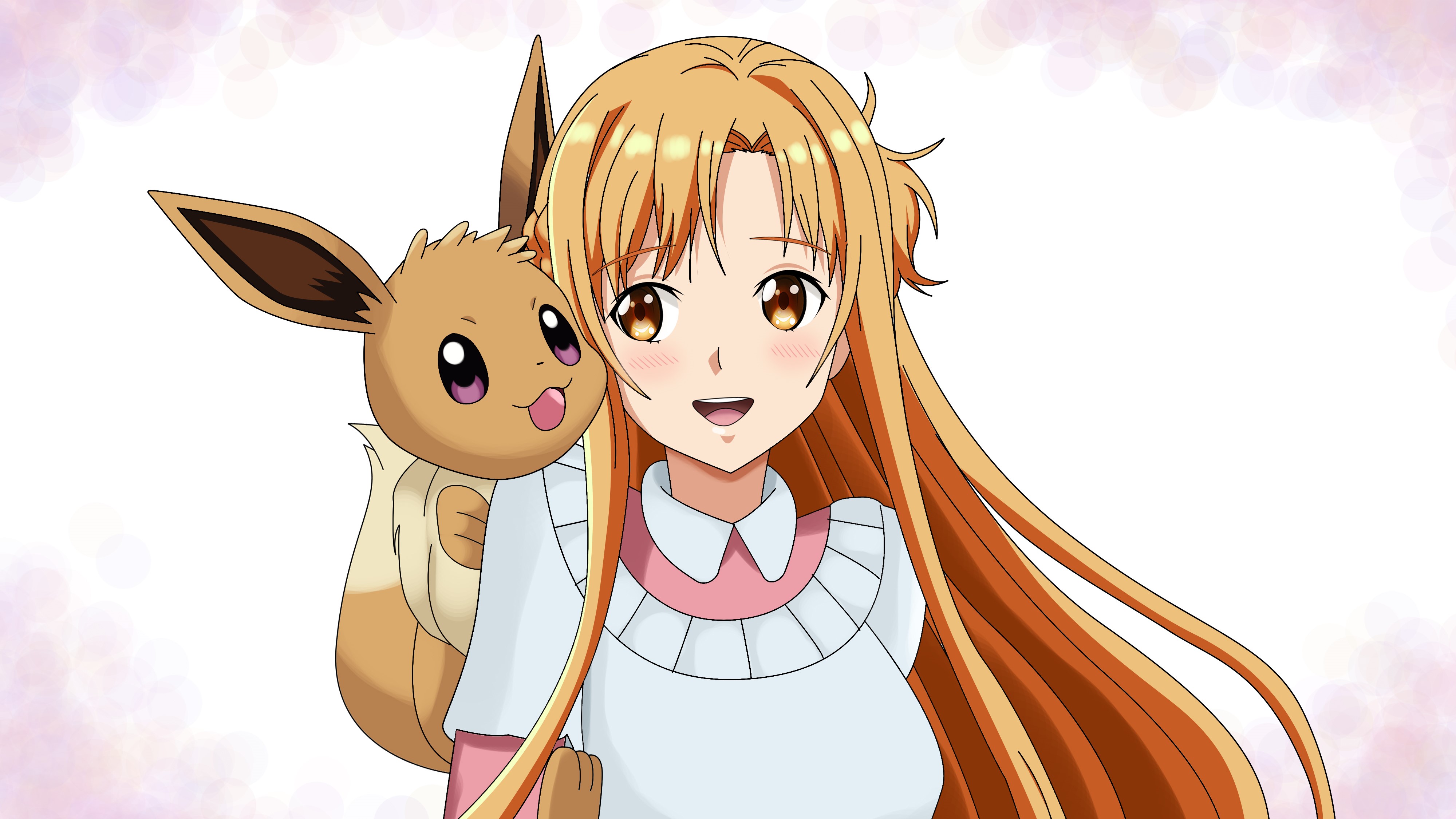 Laden Sie das Pokémon, Crossover, Animes, Asuna Yuuki, Schwertkunst Online-Bild kostenlos auf Ihren PC-Desktop herunter