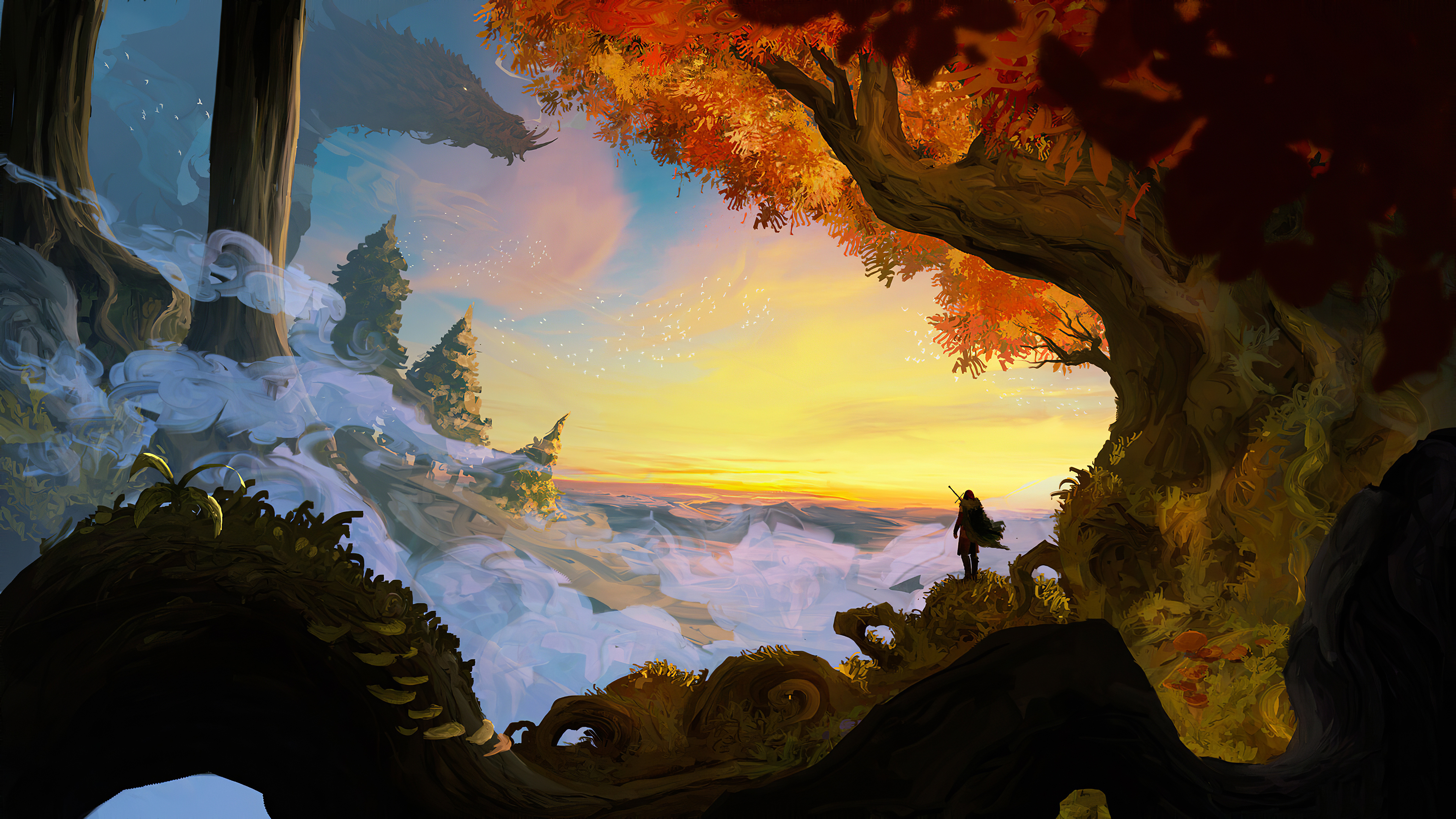 Free download wallpaper Fantasy, Dragon, Painting on your PC desktop