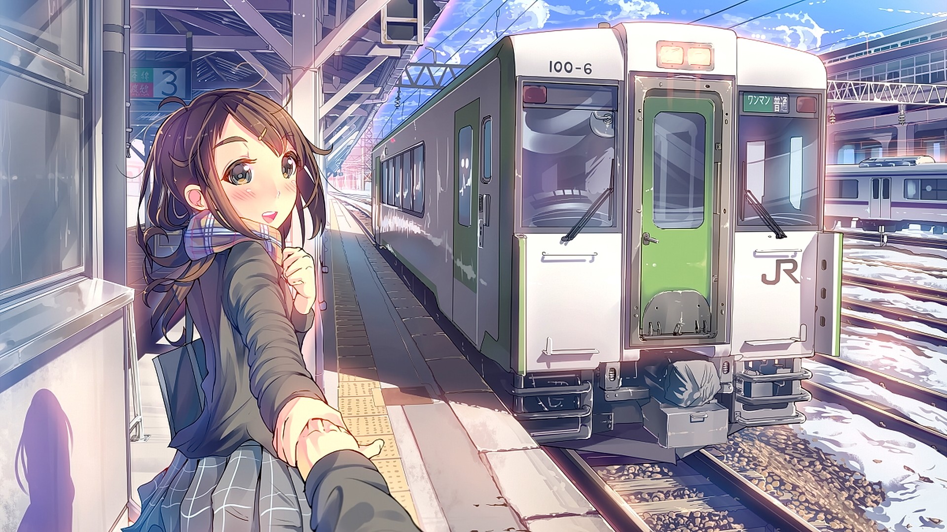 Download mobile wallpaper Anime, Girl, Grey Eyes for free.