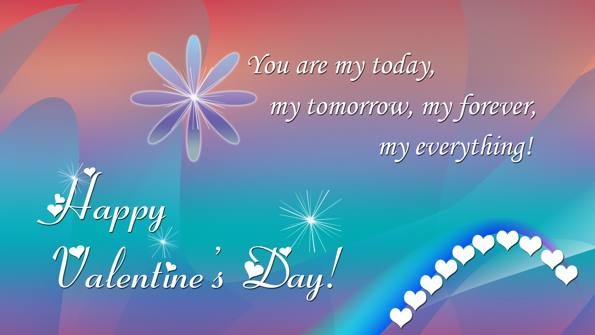Laden Sie das Feiertage, Liebe, Valentinstag, Typografie, Gradient, Herz-Bild kostenlos auf Ihren PC-Desktop herunter