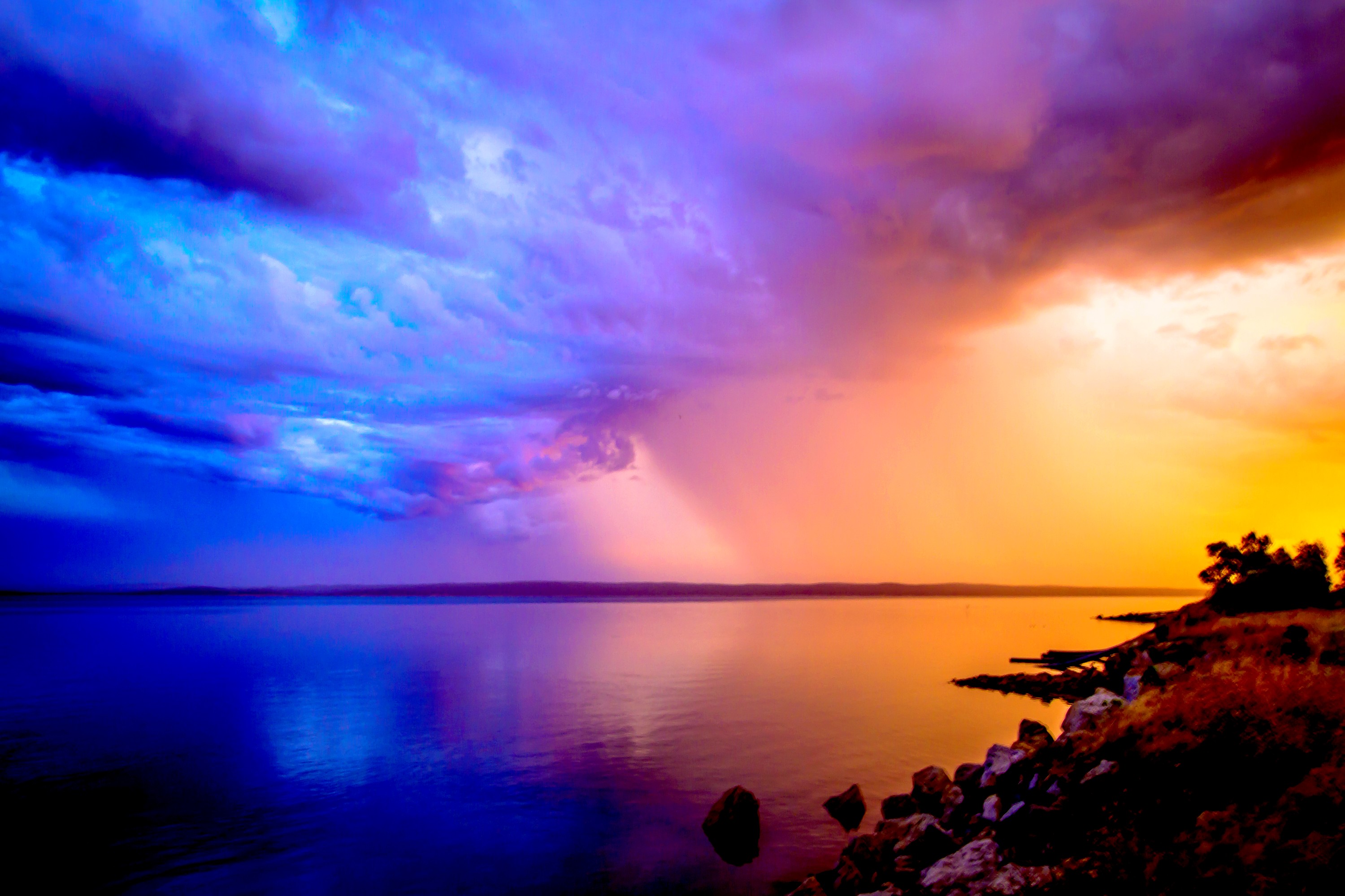Free download wallpaper Sunset, Sky, Sea, Ocean, Earth on your PC desktop