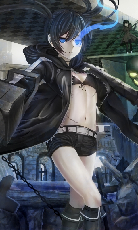 Download mobile wallpaper Anime, Black Rock Shooter for free.