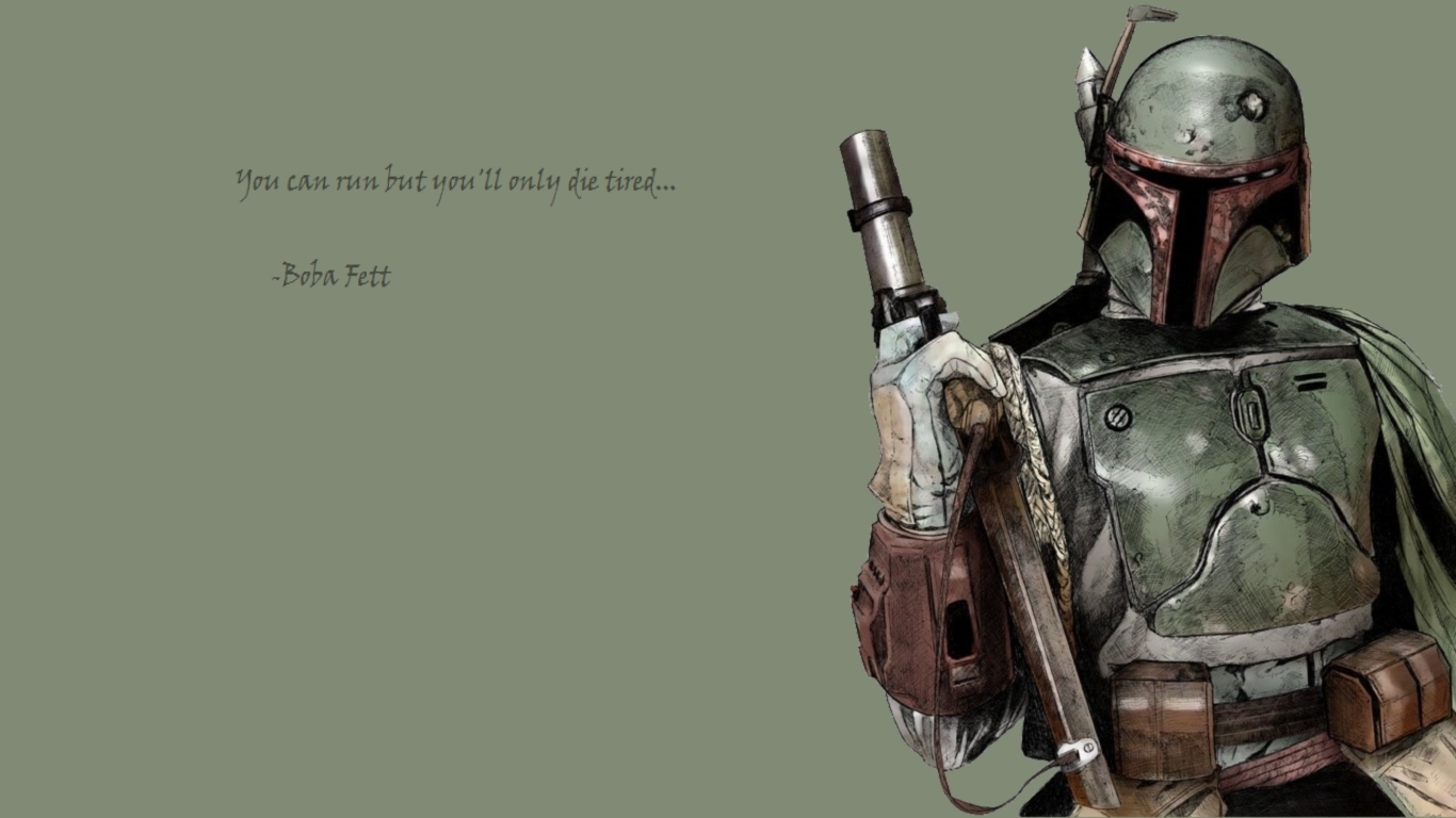 Download mobile wallpaper Quote, Boba Fett, Star Wars, Sci Fi for free.