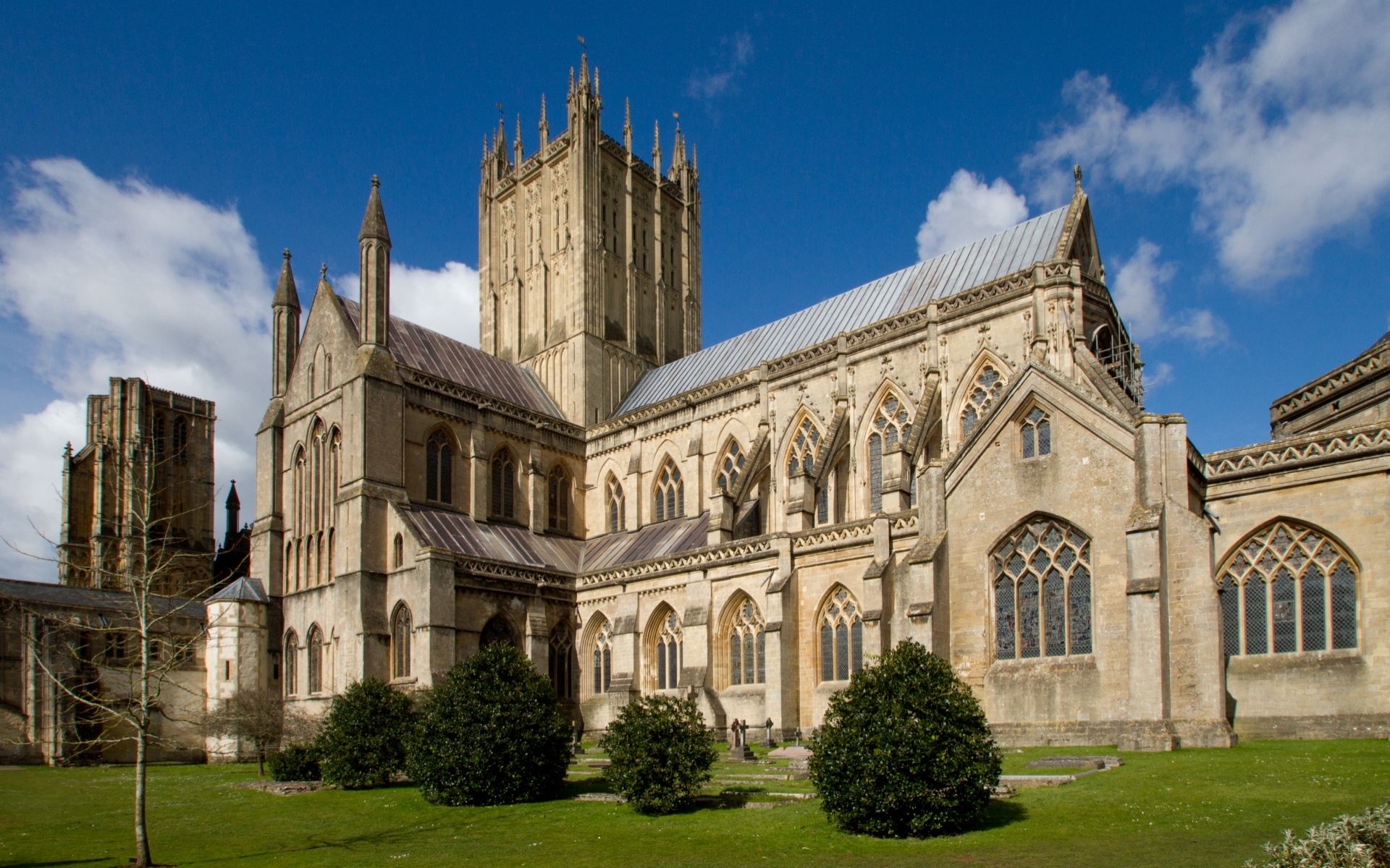 Download mobile wallpaper Wells Cathedral, Cathedrals, Religious for free.