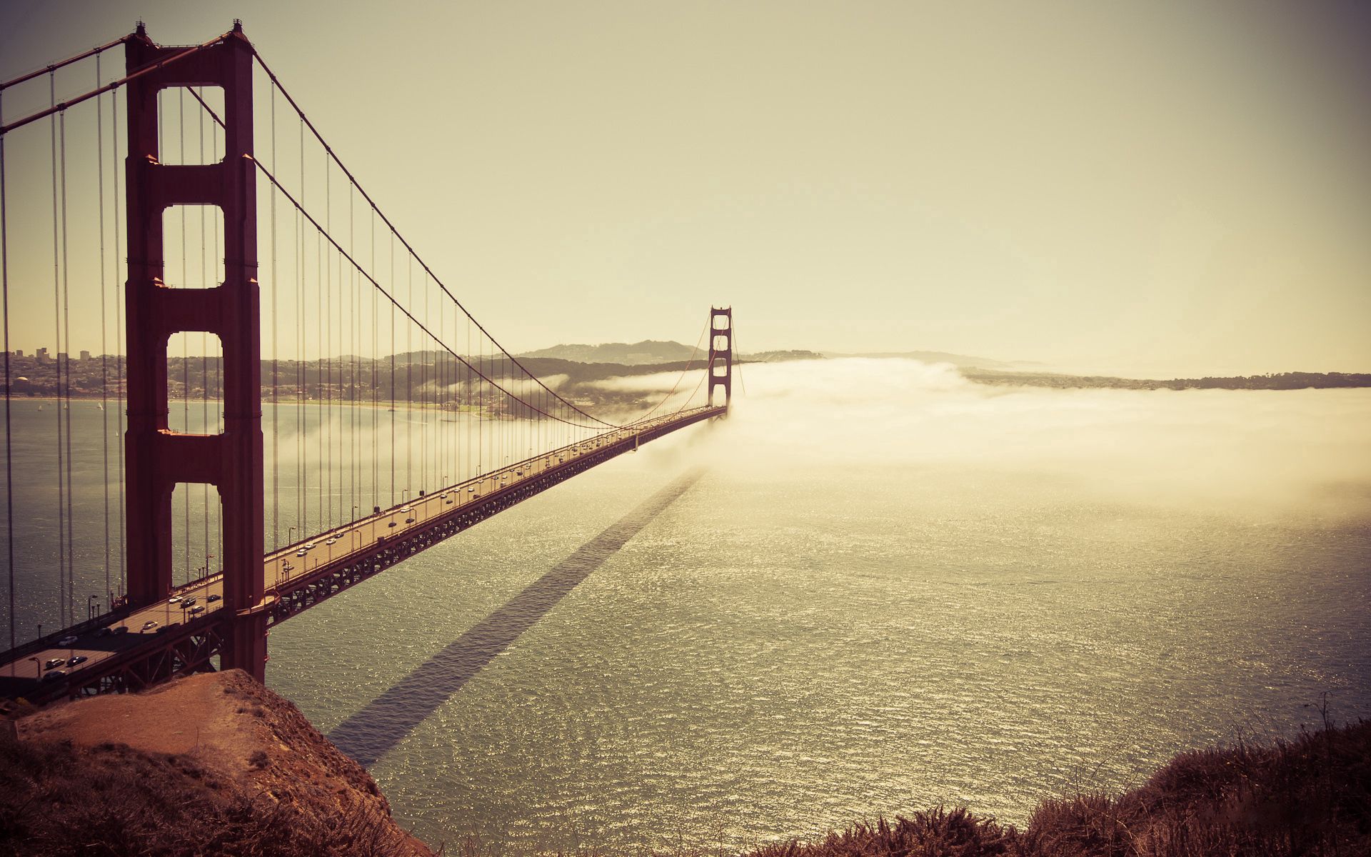 144705壁紙のダウンロード橋, 都市, スカイ, 海, 海洋, 大洋, ブリッジ, サンフランシスコ-スクリーンセーバーと写真を無料で